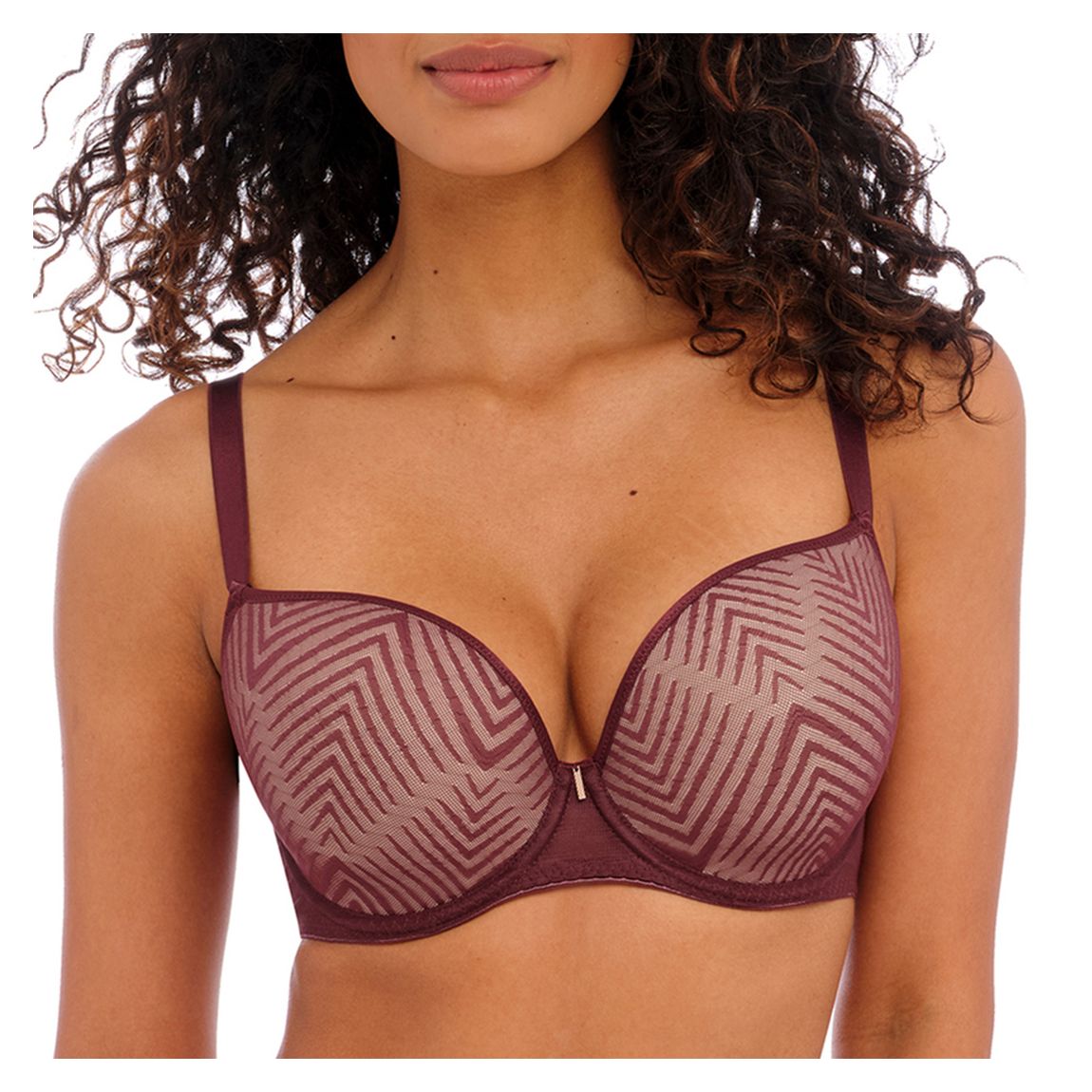Purple Tailored Moulded Plunge T-shirt Bra main product photo