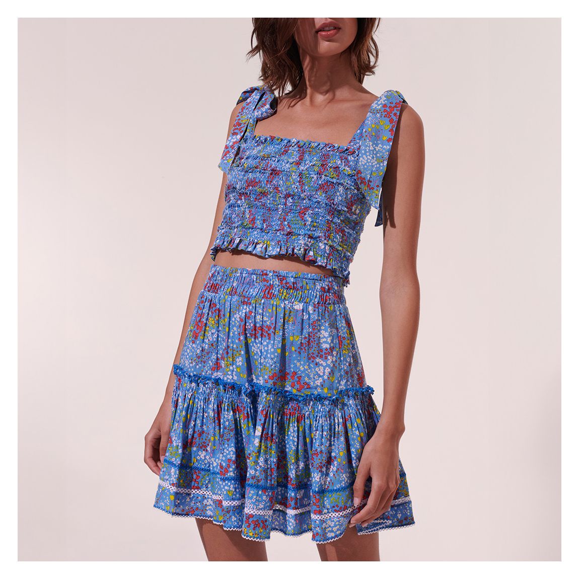 Blue Anais Mini Skirt main product photo