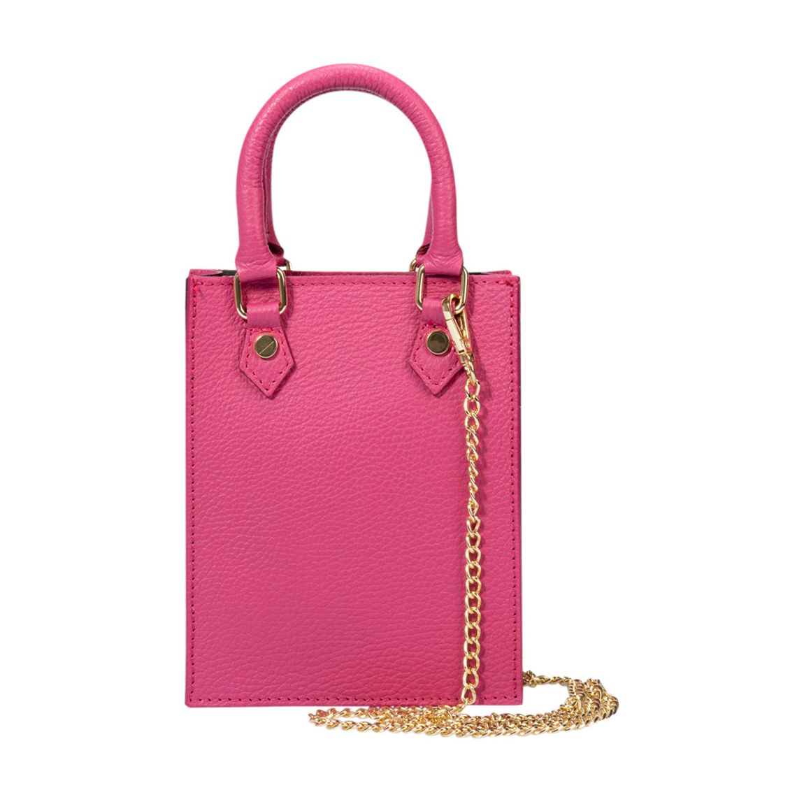 Pink Leather Top Handle Bag main product photo