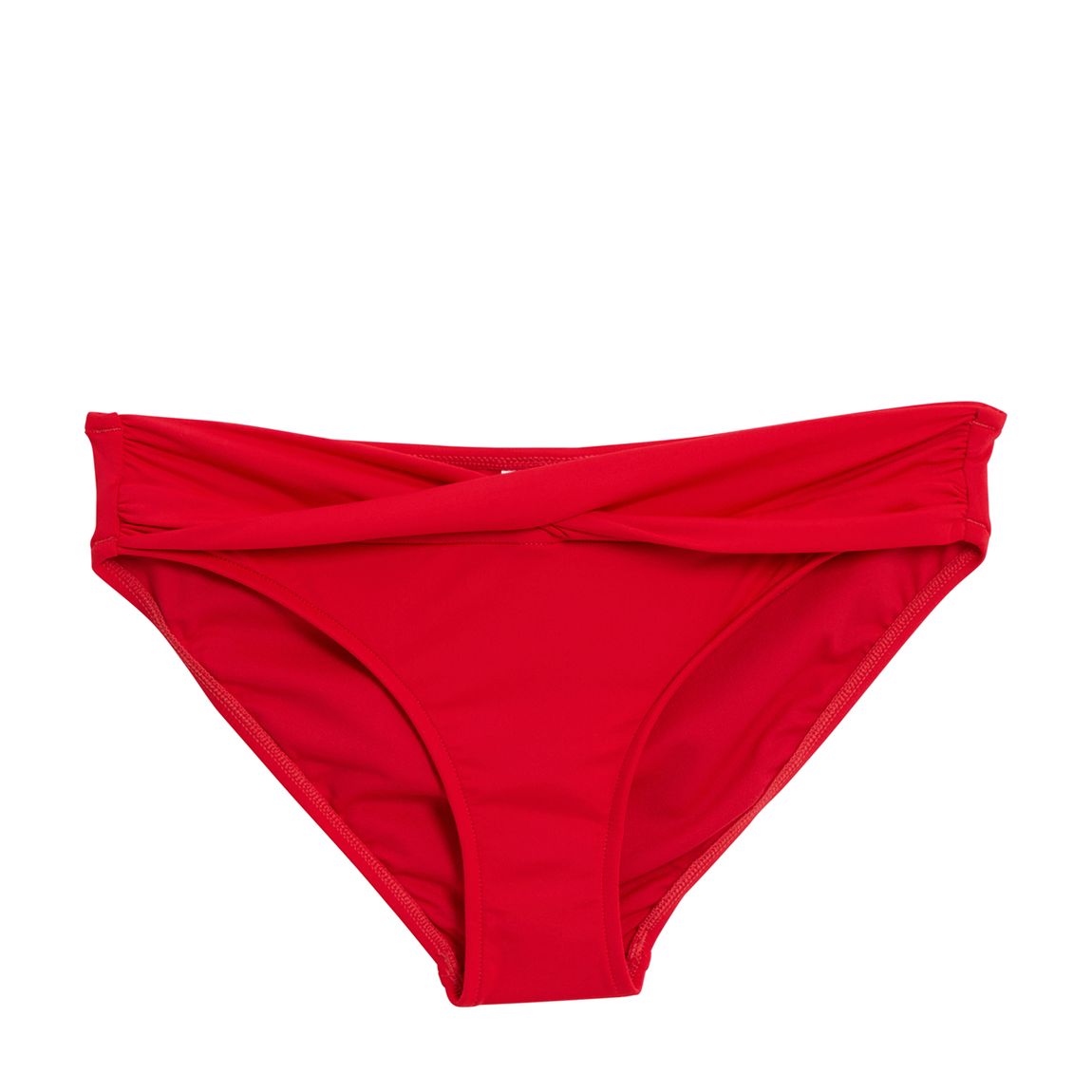 Red Twist Band Mini Hipster Bikini Bottoms main product photo