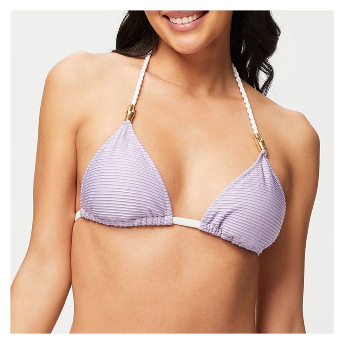 Lavender Lavender Ibiza Halter Bikini in Purple main product photo