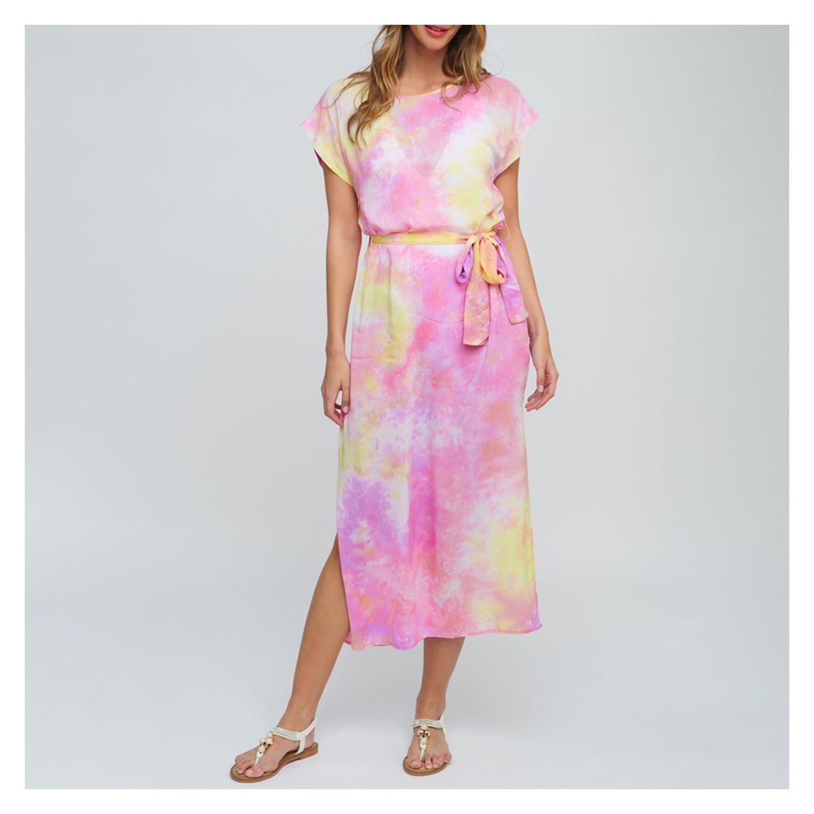Pink Georgia Maxi Dress main product photo