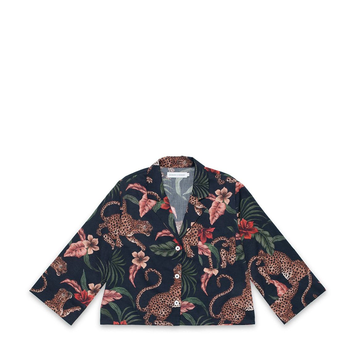 Multi Soleia Leopard Womens Boxy Shirt main product photo