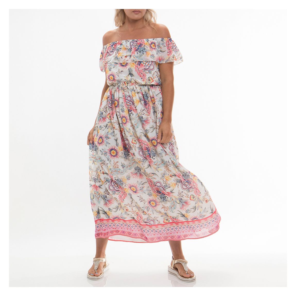 Pink Mijas Maxi Dress main product photo
