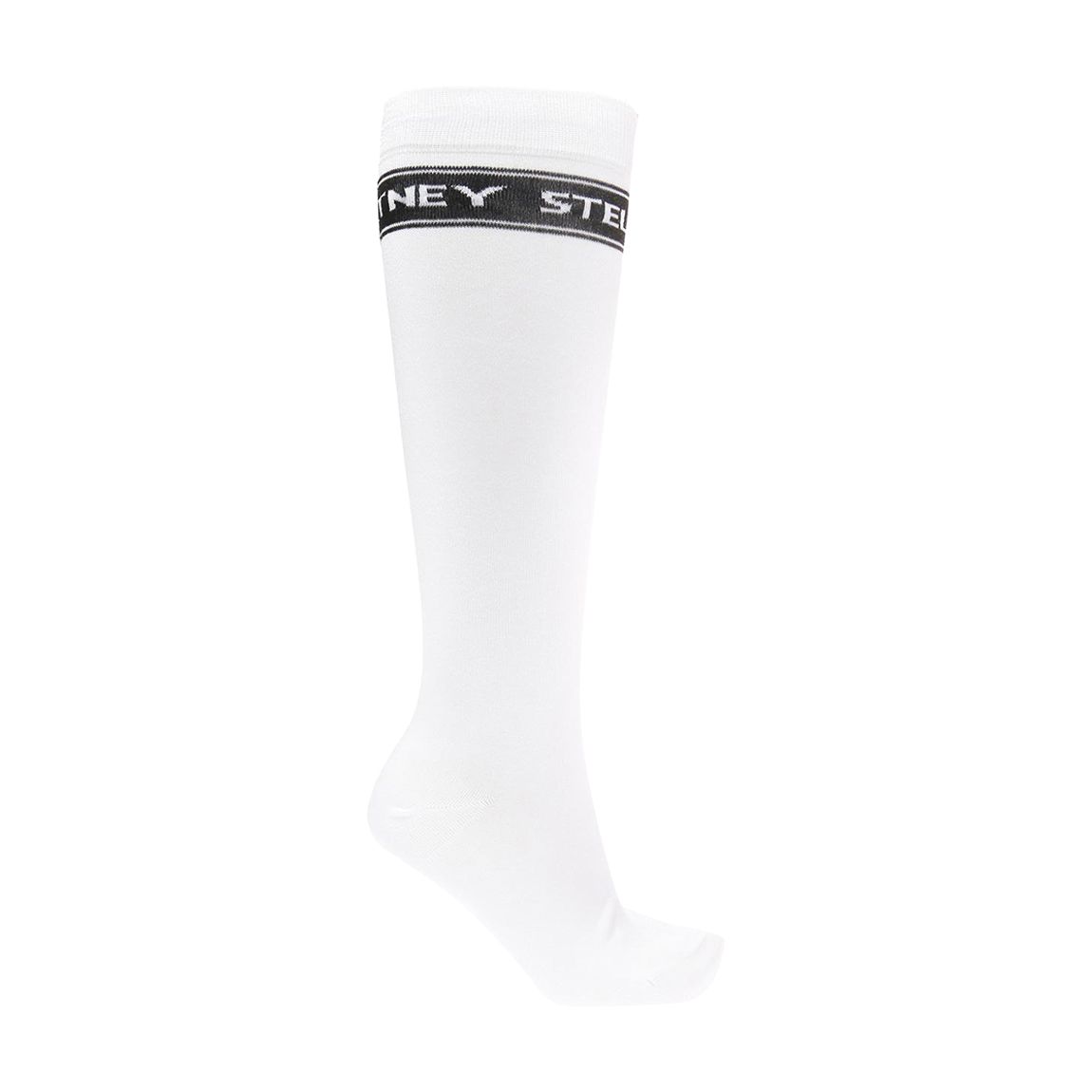 White Stella McCartney Embroidered Knee High Socks main product photo