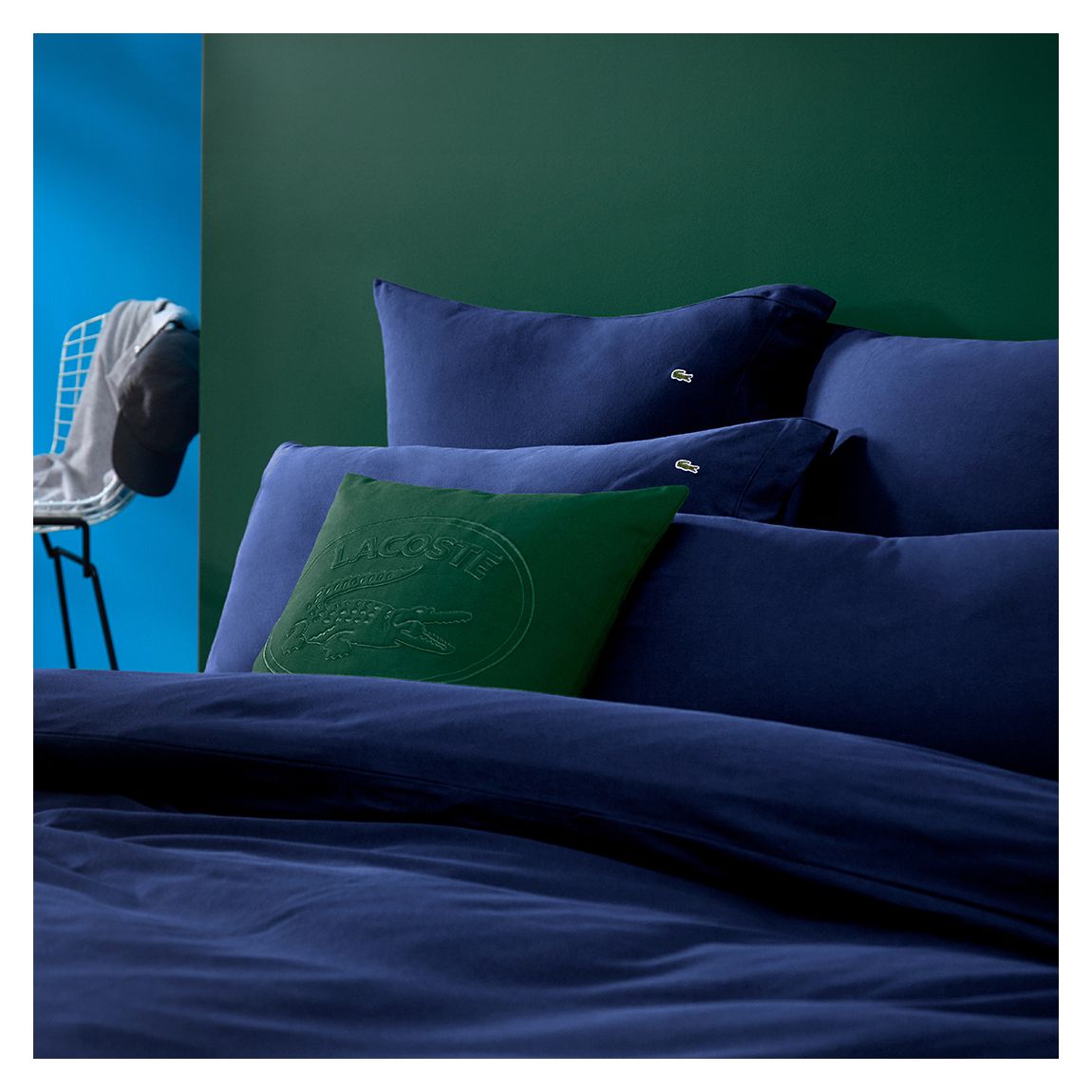 Pique 1 Marine Single Duvet Cover main product photo