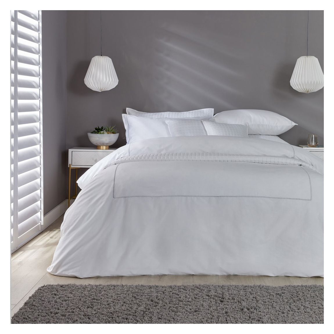 Appleby Double Duvet Set, Platinum main product photo