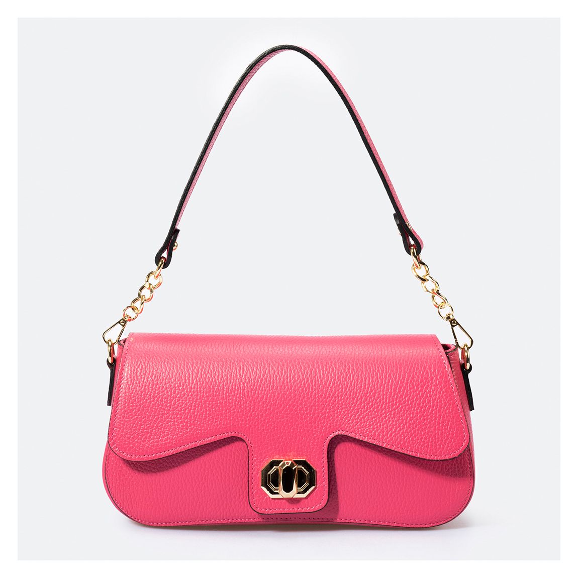 Pink Leather Top Handle Bag main product photo