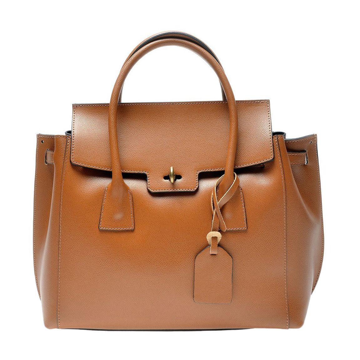 Brown Italian Leather Tote Bag main product photo