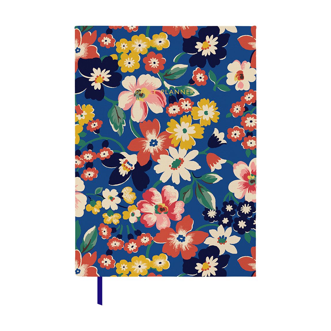 Autumn Blue Bright Floral Daily Journal, A5 main product photo
