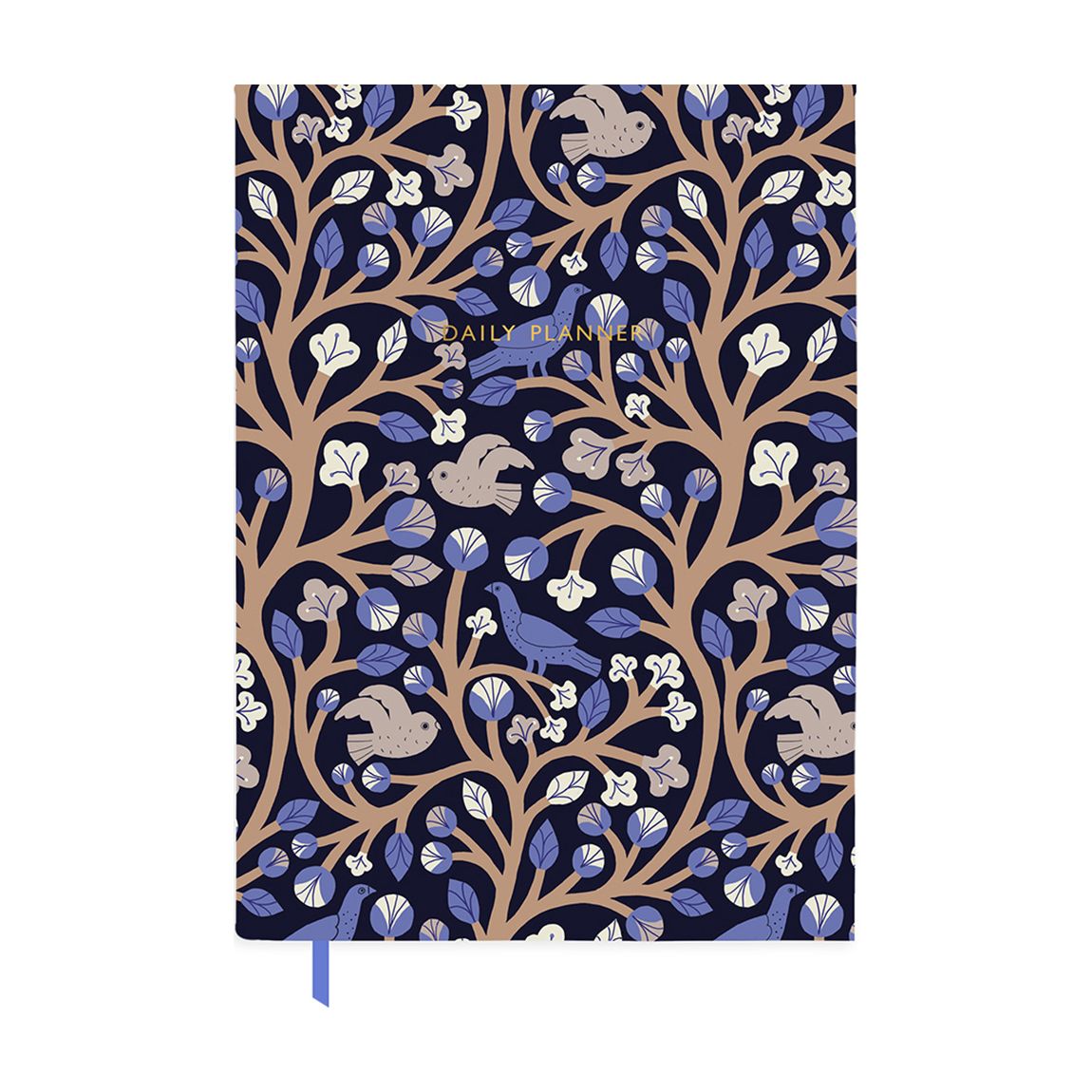 Bluebird White Owl Repeat Daily Journal, A5 main product photo
