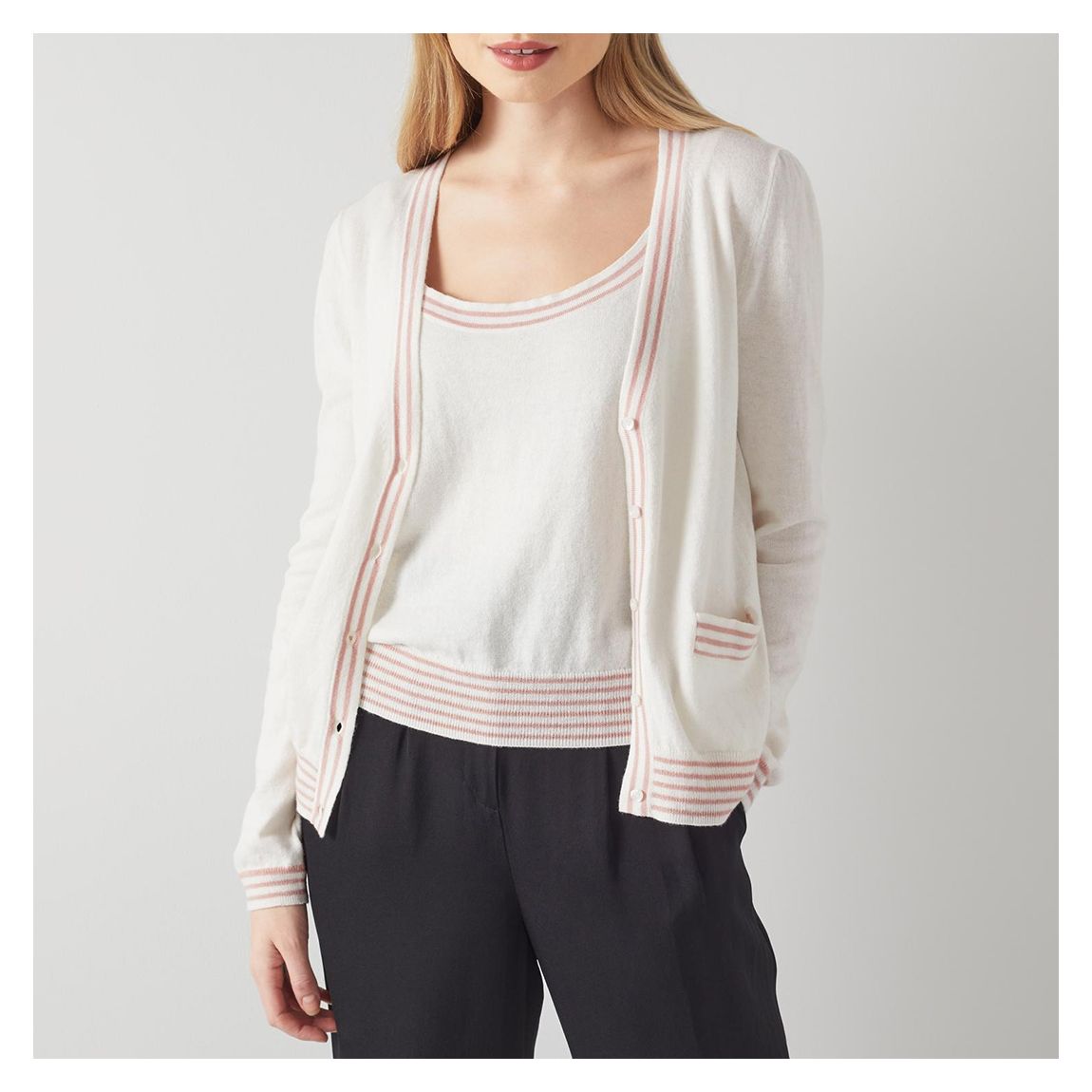 Cream Villa Wool Blend Cardigan main product photo