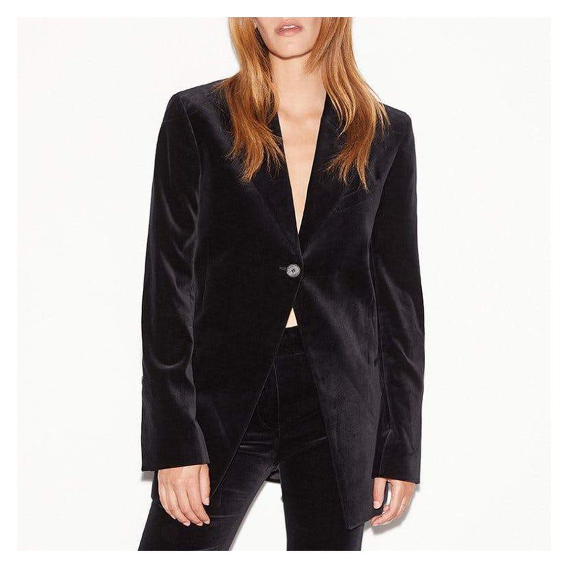 Black Single Button Blazer main product photo