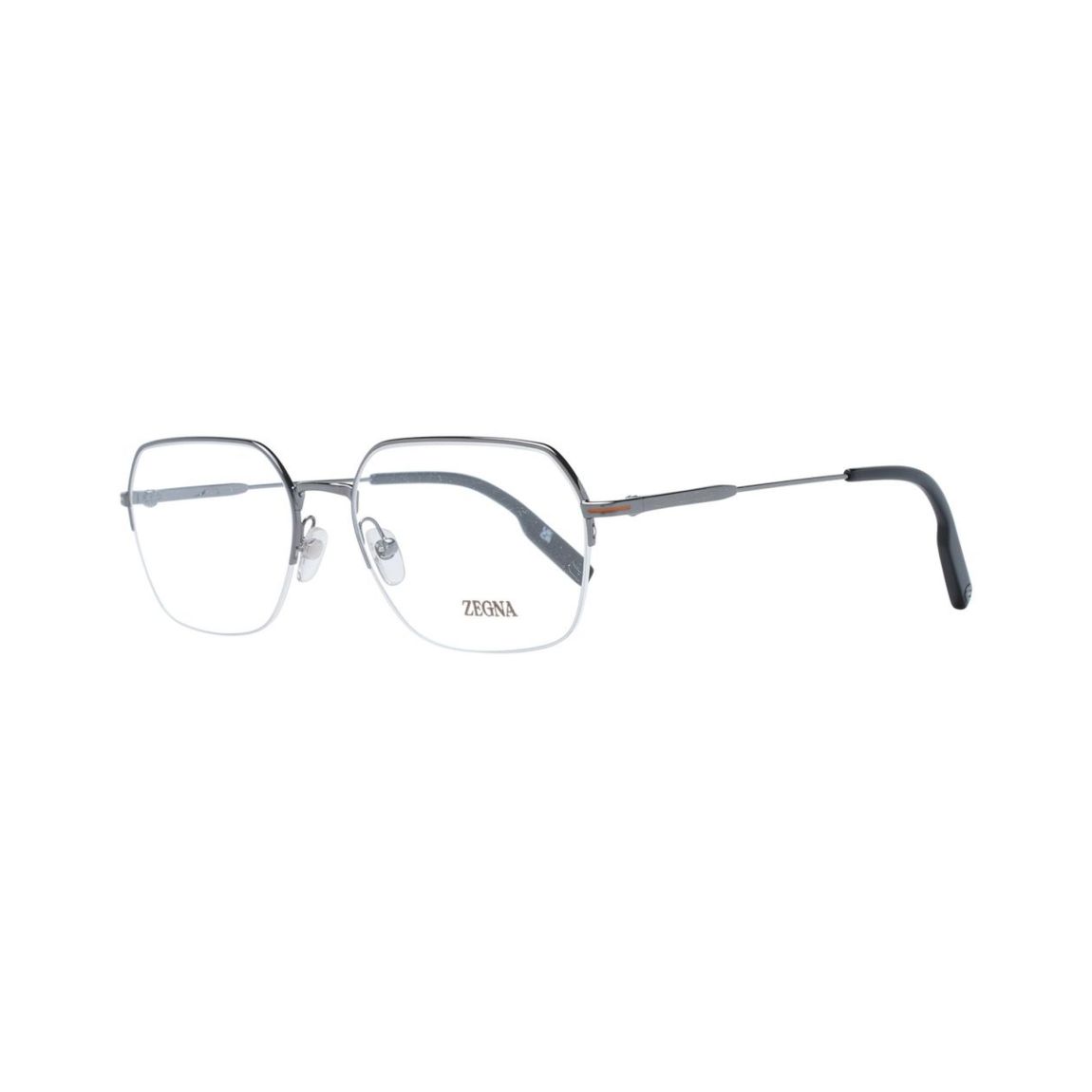 EZ5062 Gunmetal Square Eyeglasses - Gray Frames For main product photo