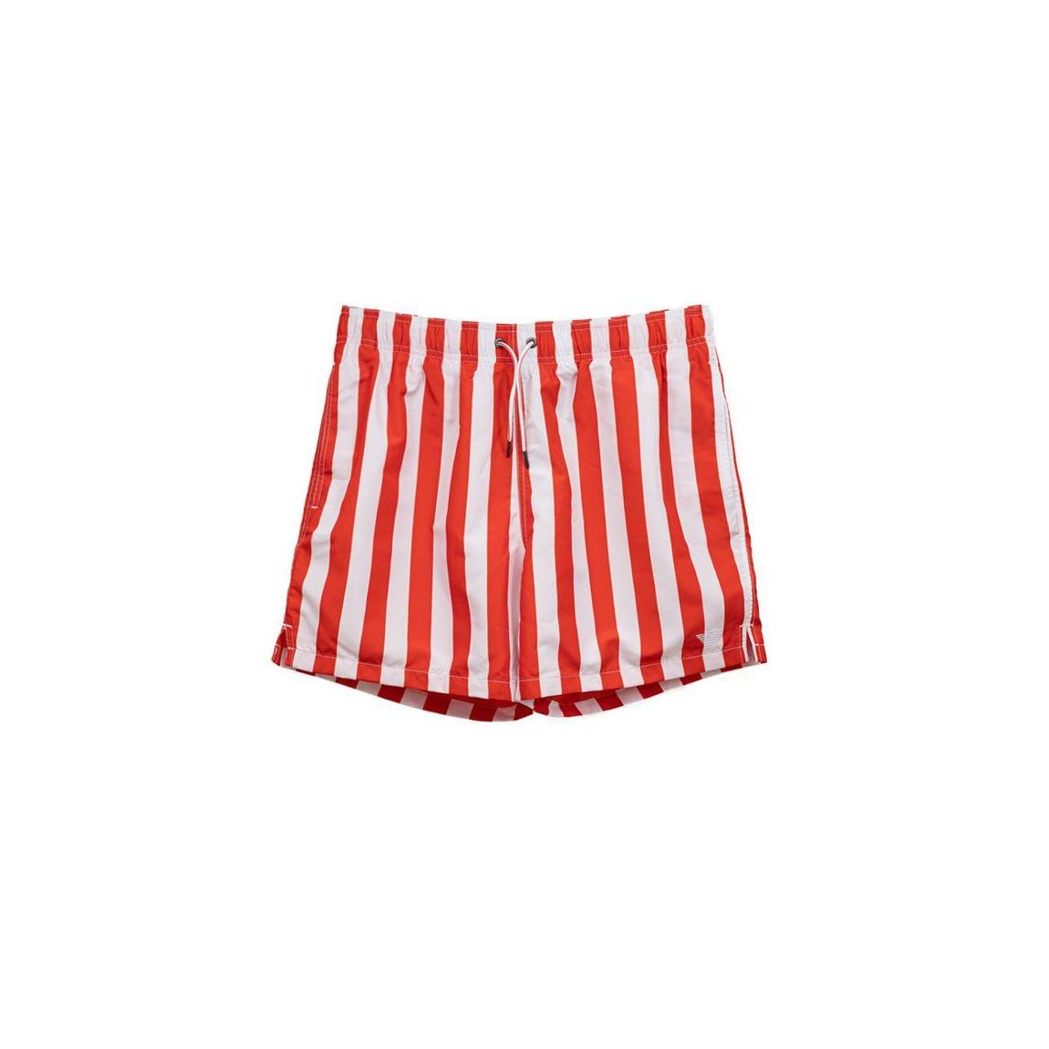 Striped Swim Trunks Quick Dry - Red Swimwear main product photo