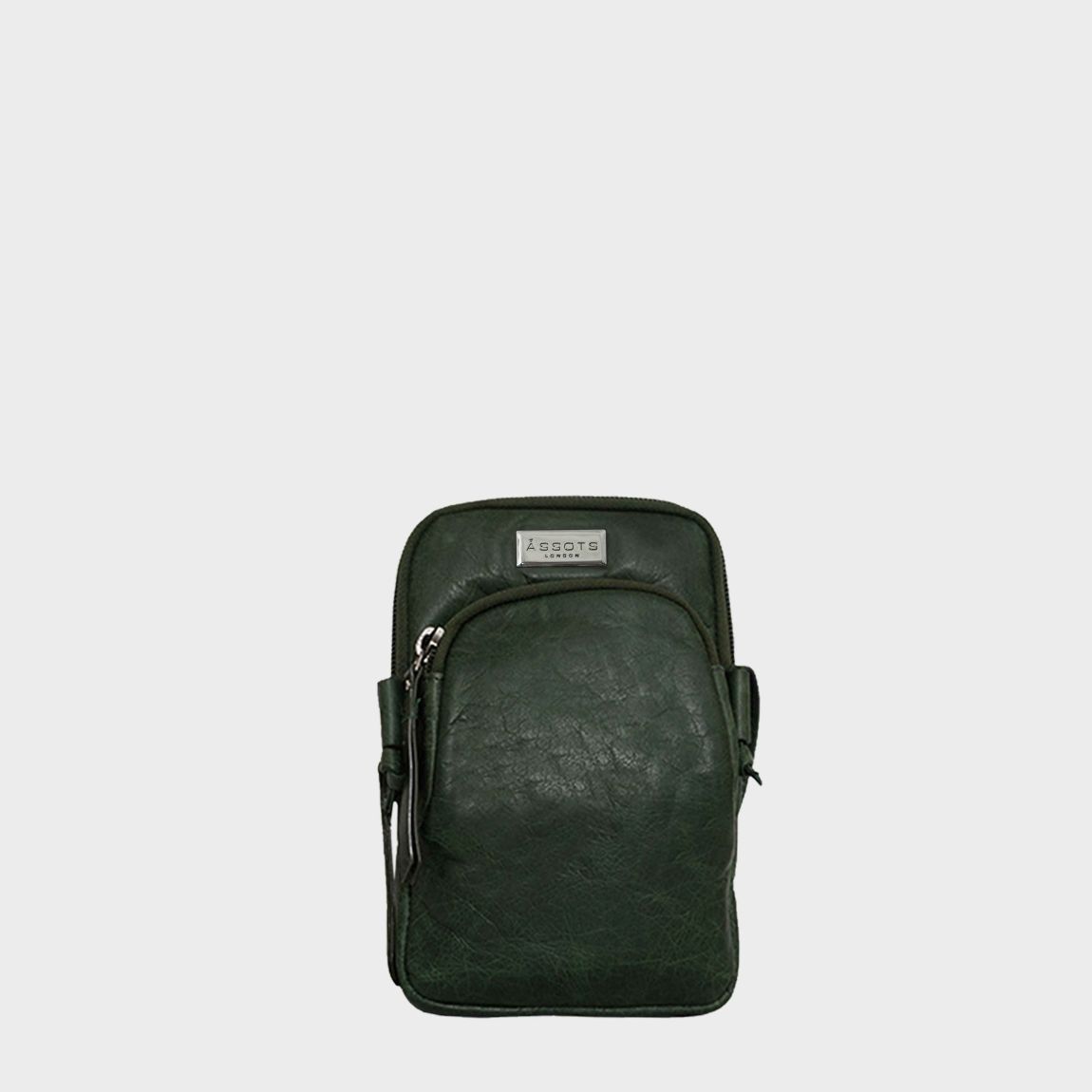 'SARAH' Vintage Natural Grain Leather Mini Crossbody Bag main product photo