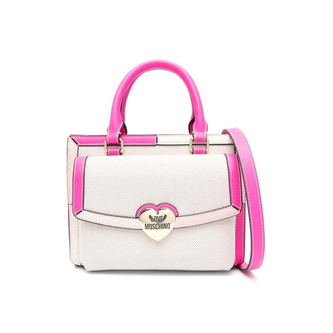 Synthetic Leather Handbag with Removable Strap and External Pocket main product photo