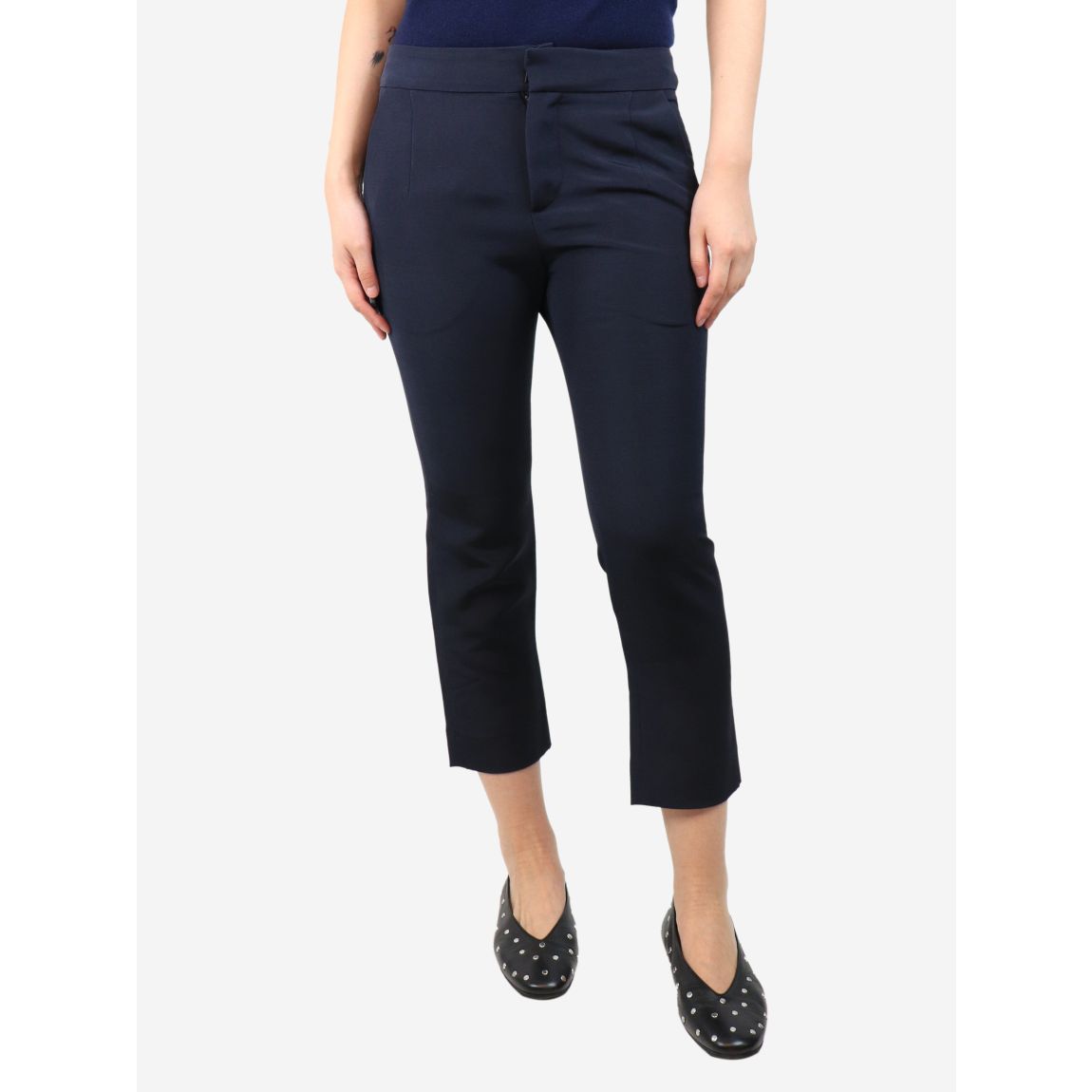Navy capri trousers - UK 8 main product photo