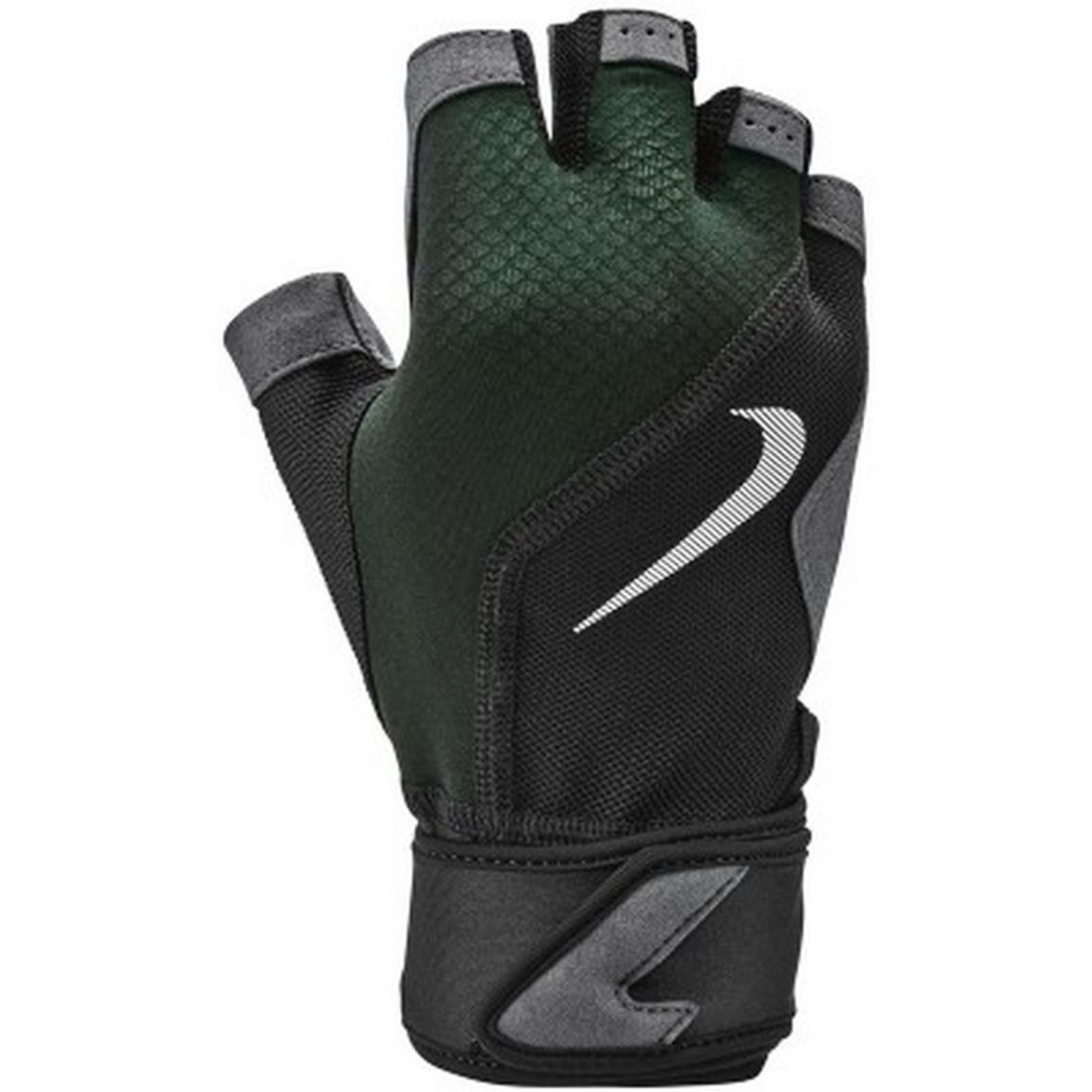 Fingerless Gloves Premium Polyester Black/Grey main product photo