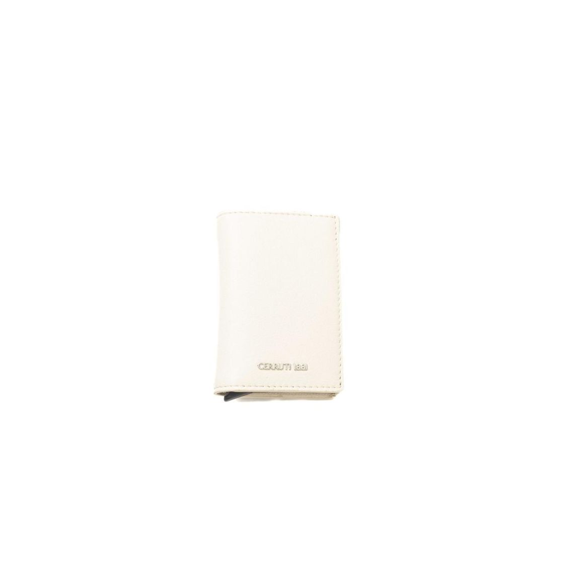 Leather Bifold Wallet Slim Design - Beige main product photo