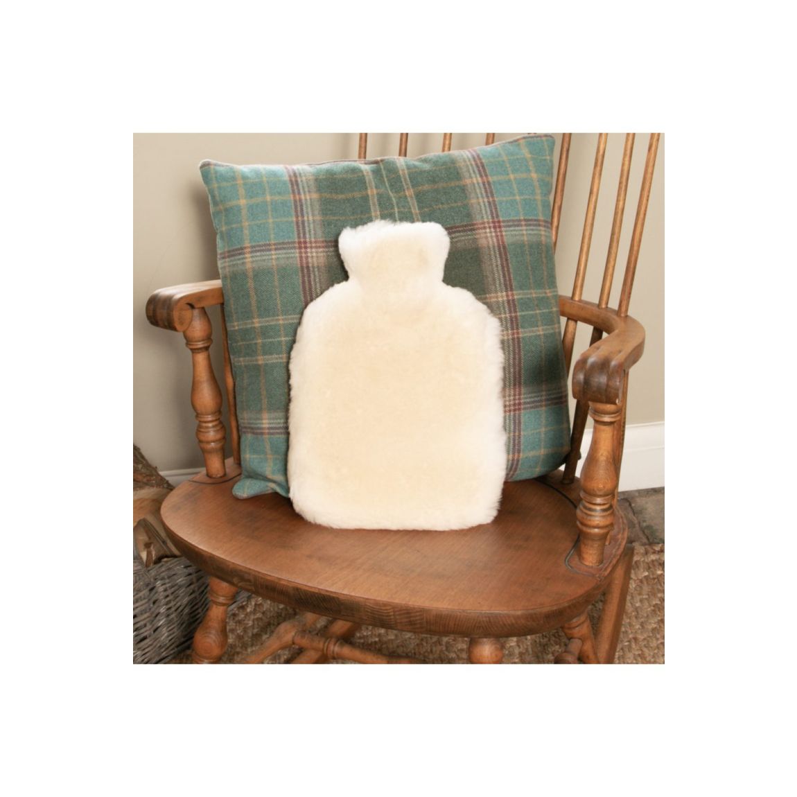 White Sheepskin Hot Water Bottle main product photo