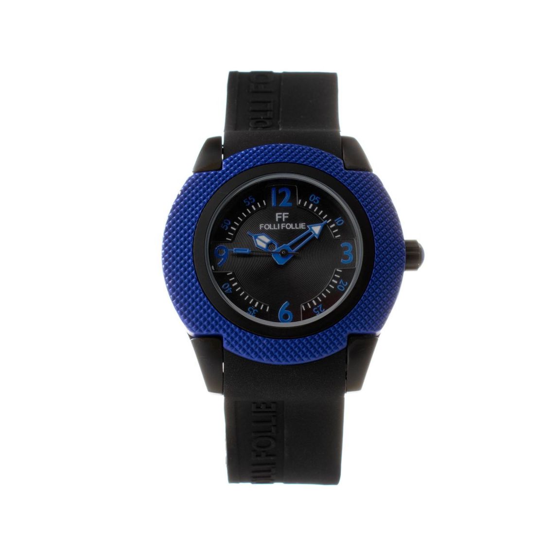 Folli Follie Watch Blue Silicone Strap Wo - Black Watches main product photo
