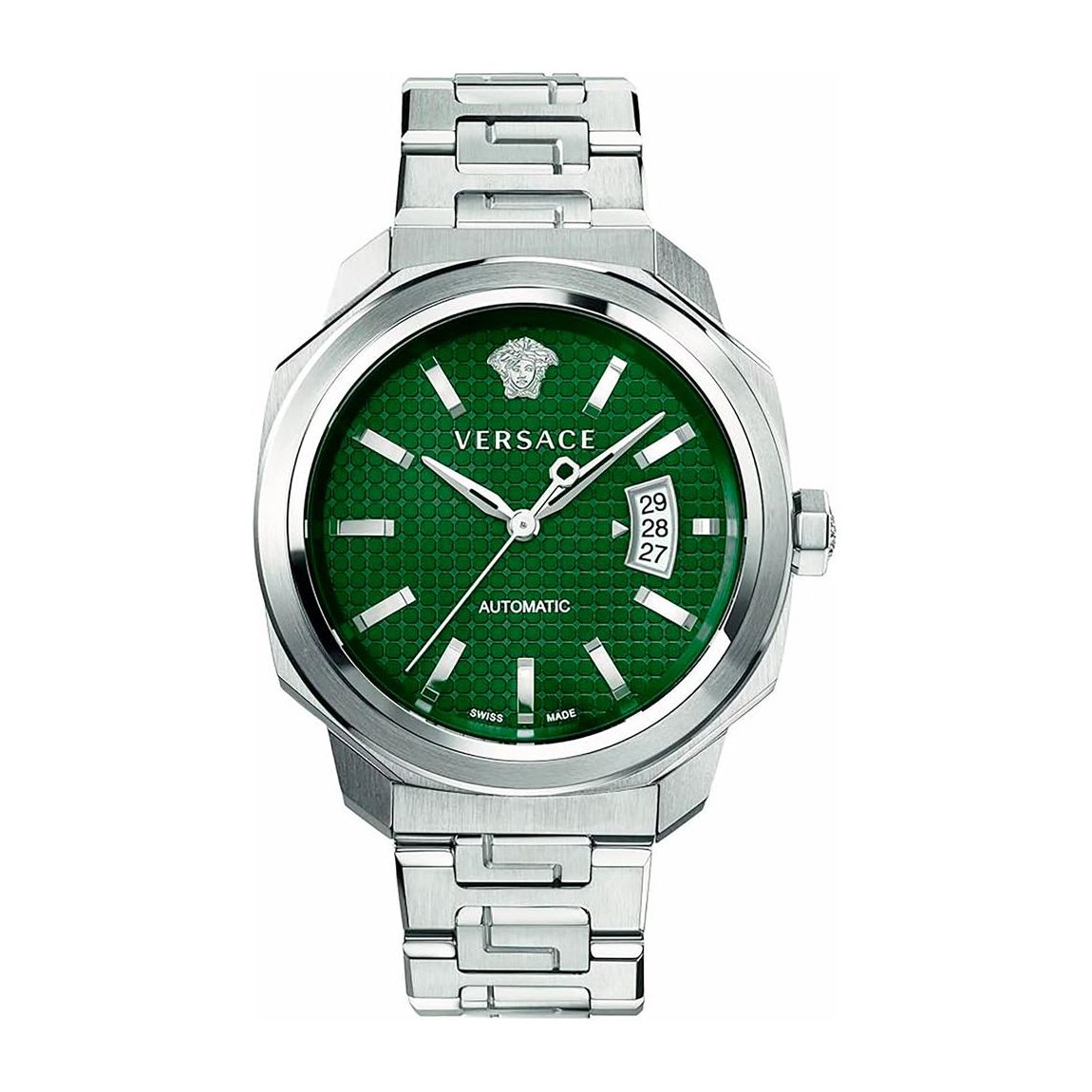 Automatic Stainless Steel Analog Watch with Date Indicator - Grey main product photo