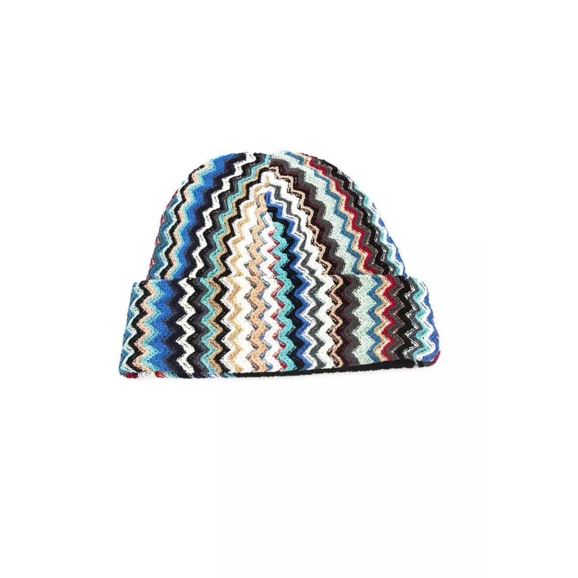 Zigzag Knit Beanie Multicolor Hats main product photo