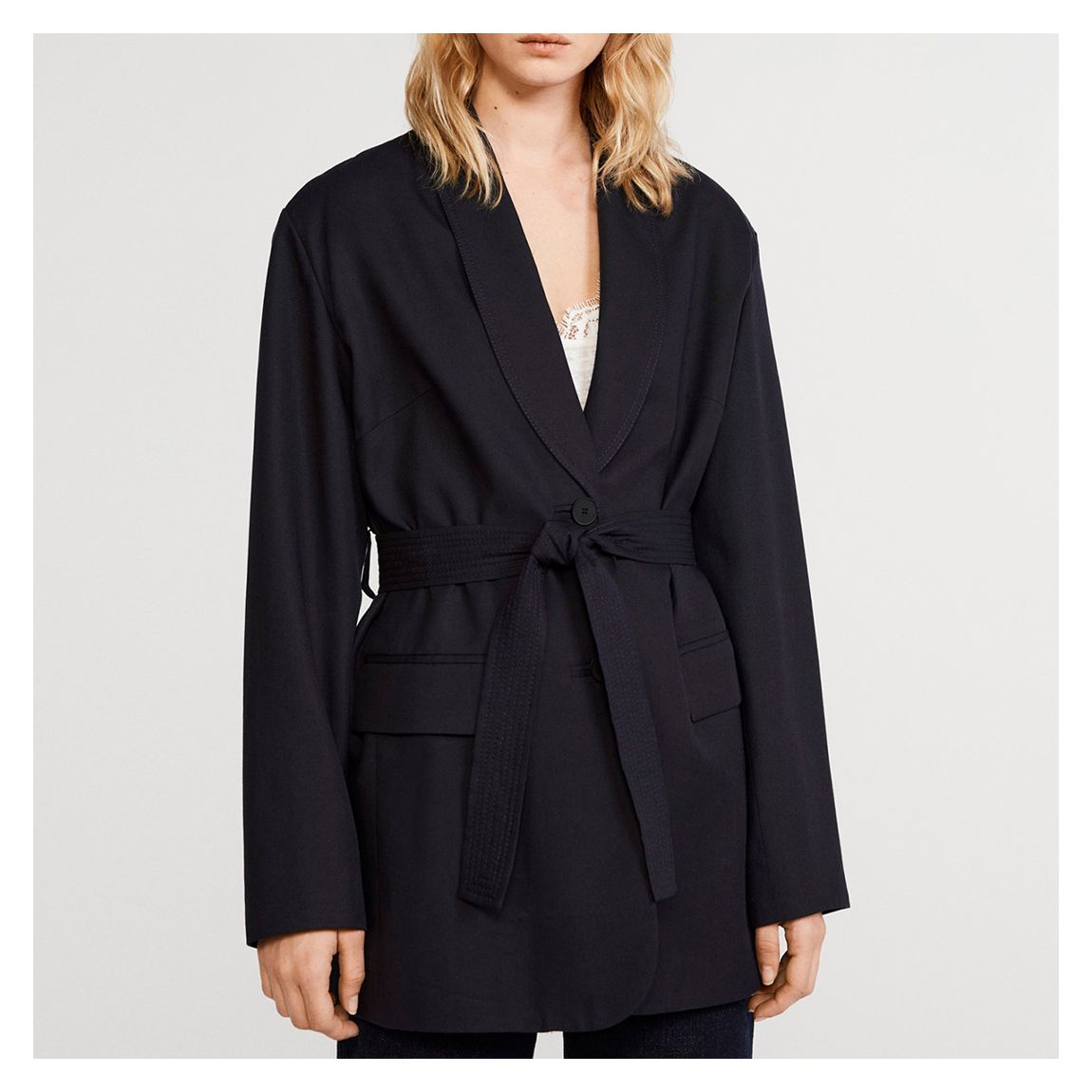 Navy Voulu Suit Blazer main product photo