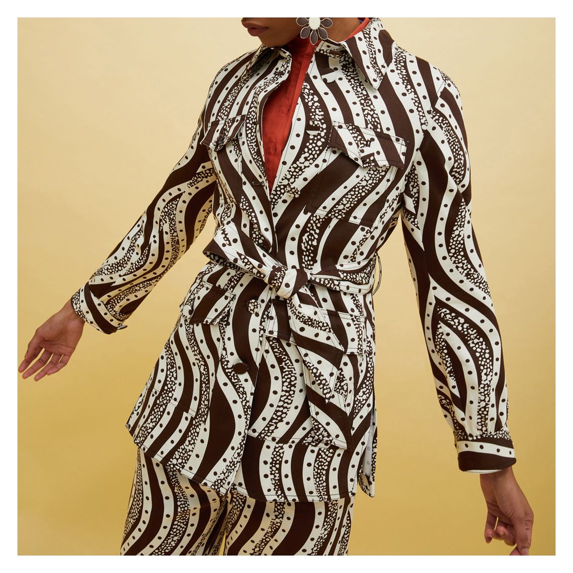 Black/White Mopti Pattern Jacket main product photo