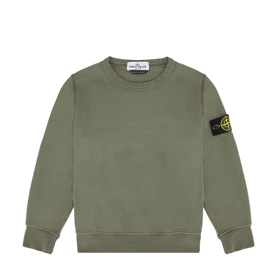 Khaki Crew Neck Cotton Fleece Sweatshirt main product photo