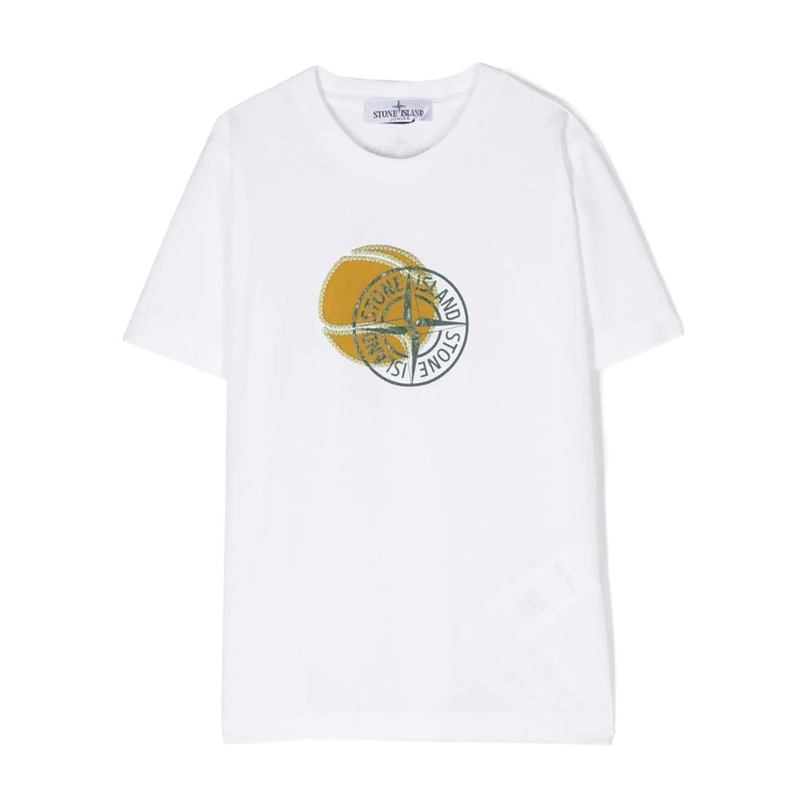 White Graphic Print Cotton T-Shirt main product photo
