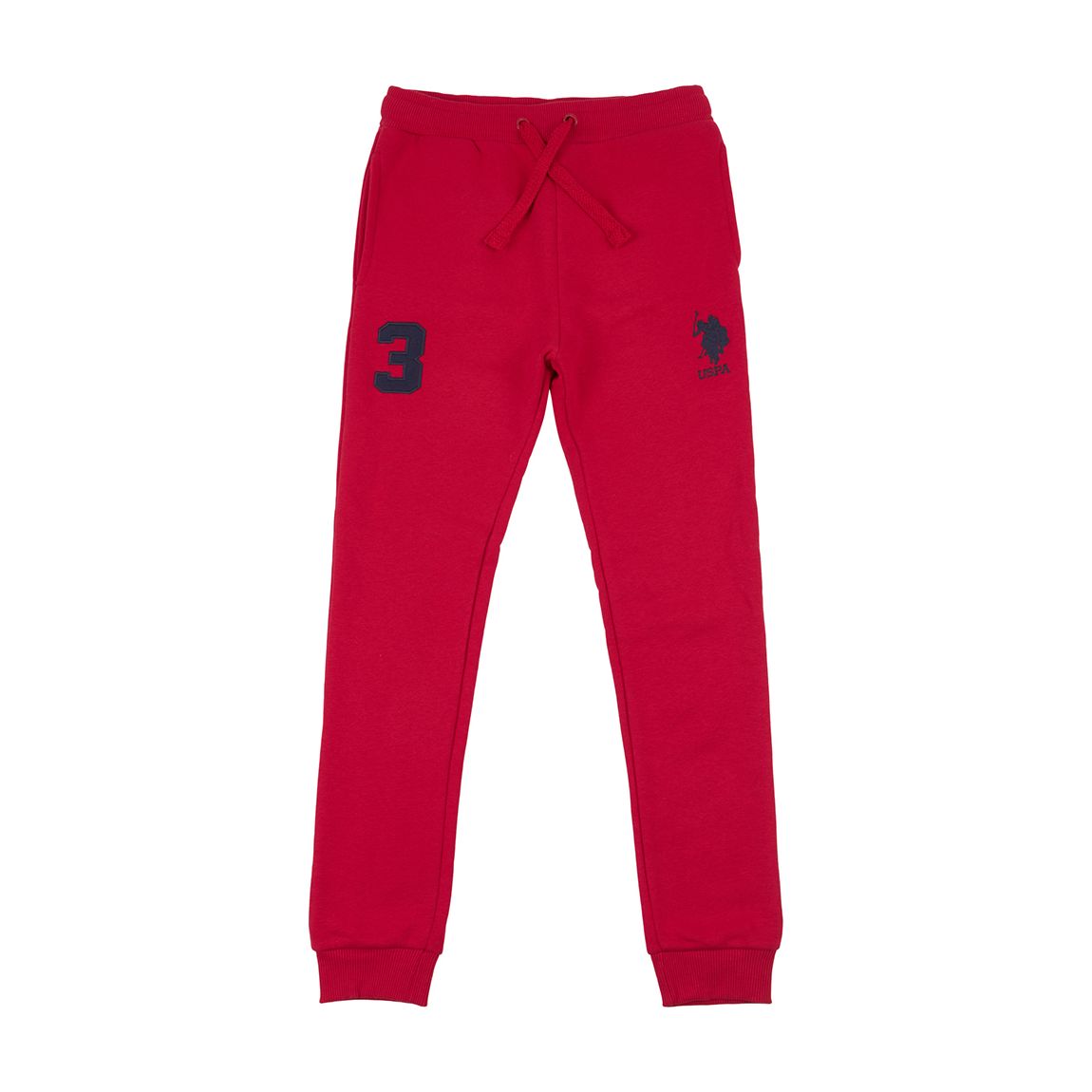 Younger Boy's Red Player 3 Cotton Blend Joggers main product photo