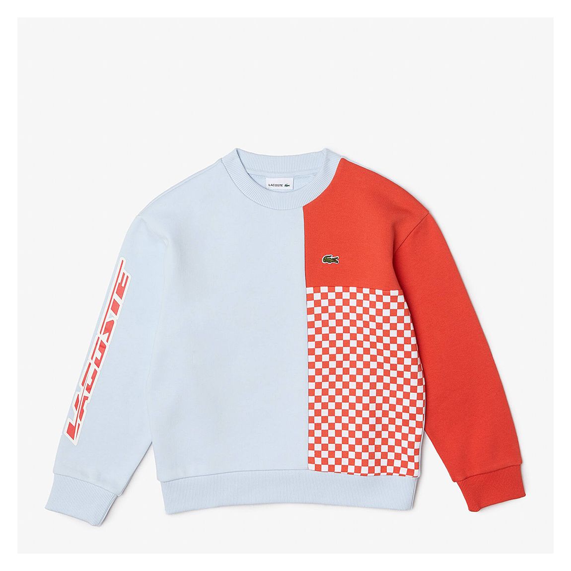 Teen Boy's Pale Blue Colour Block Sweatshirt main product photo
