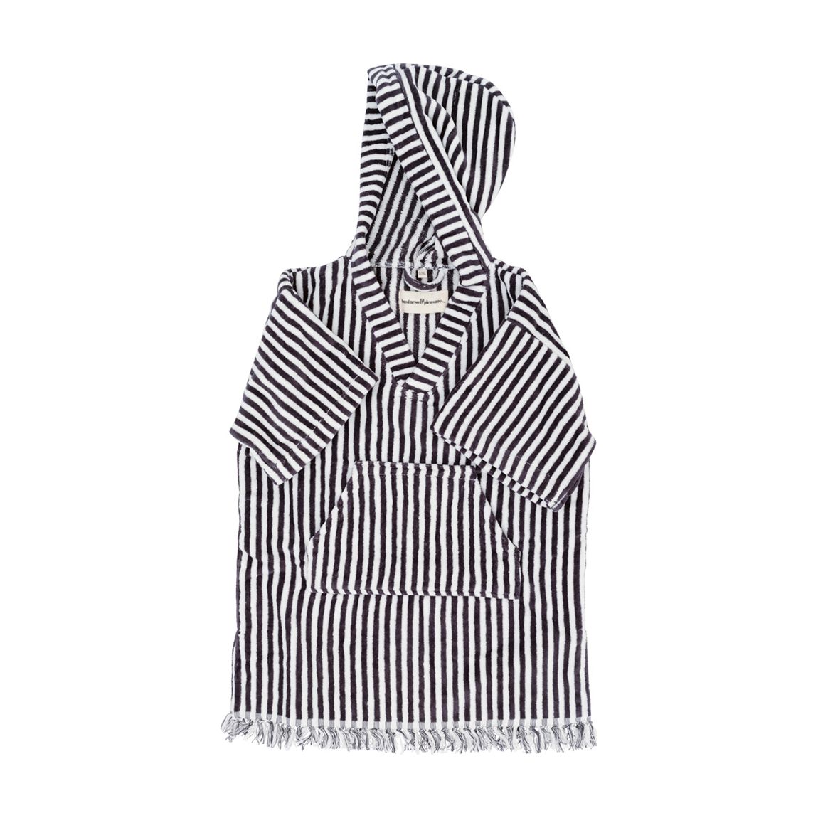 The Kids Poncho, Ages 8-12 Laurens Navy Stripe main product photo