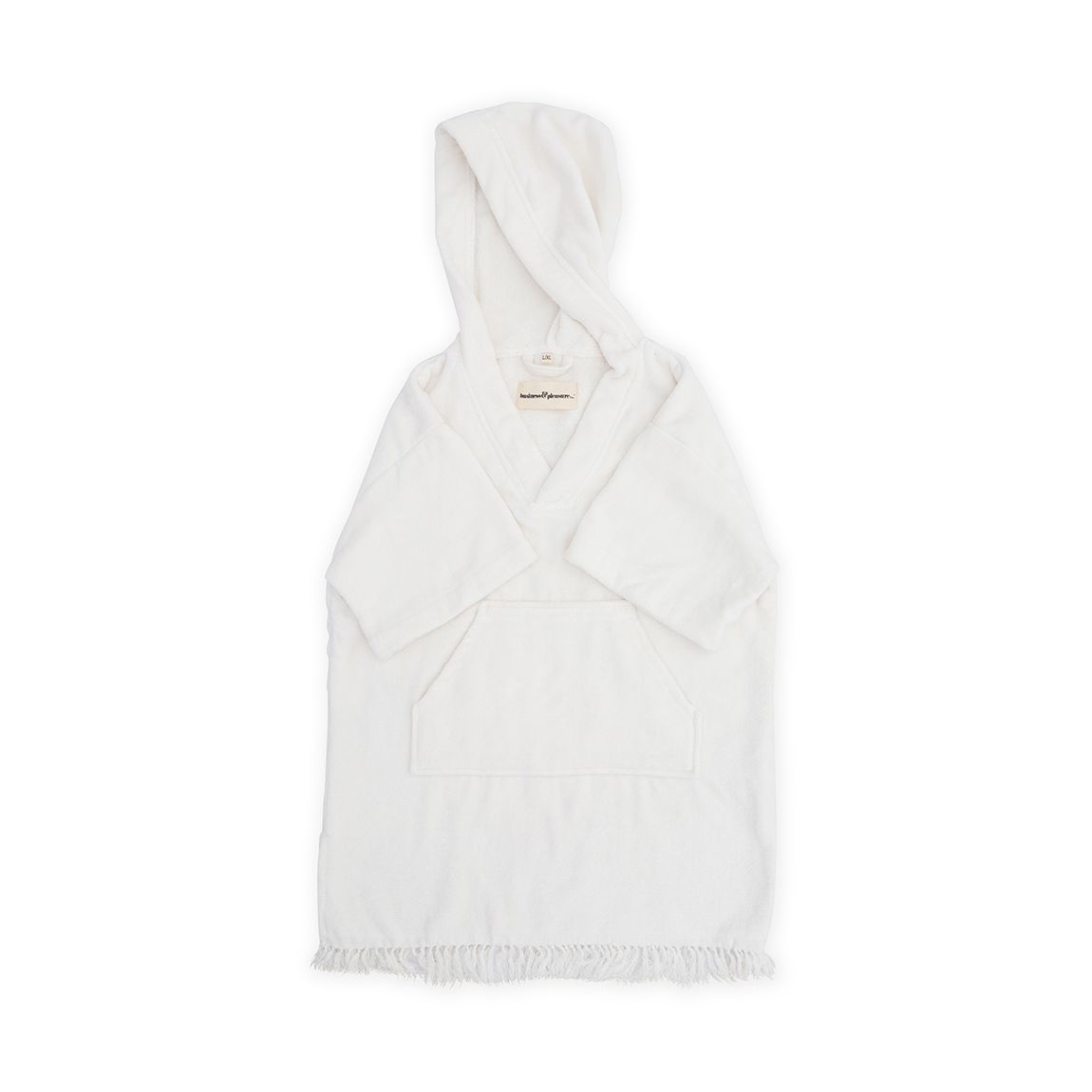 The Kids Poncho, Ages 8-12 Antique White main product photo