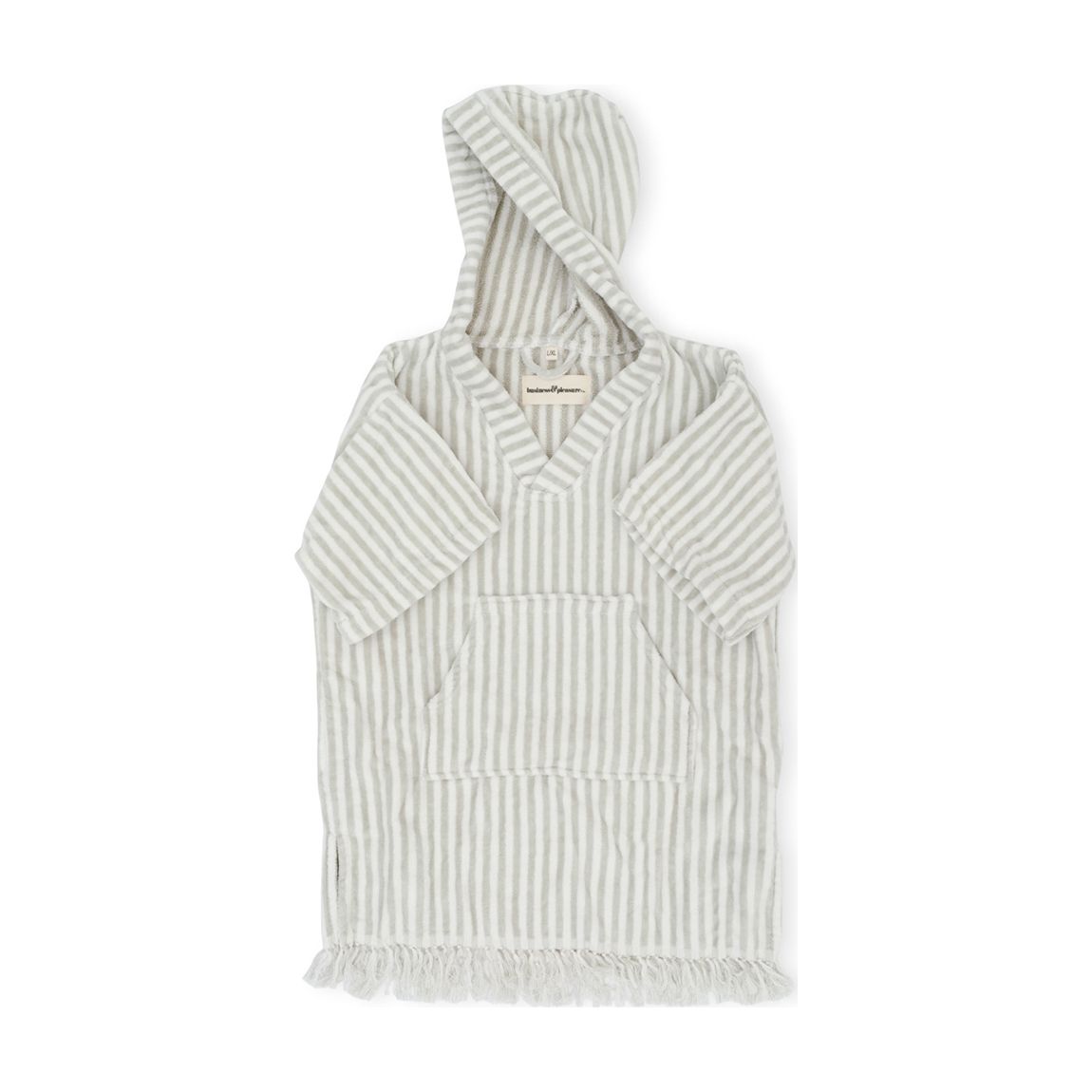 The Kids Poncho, Ages 4-7 Laurens Sage Stripe main product photo