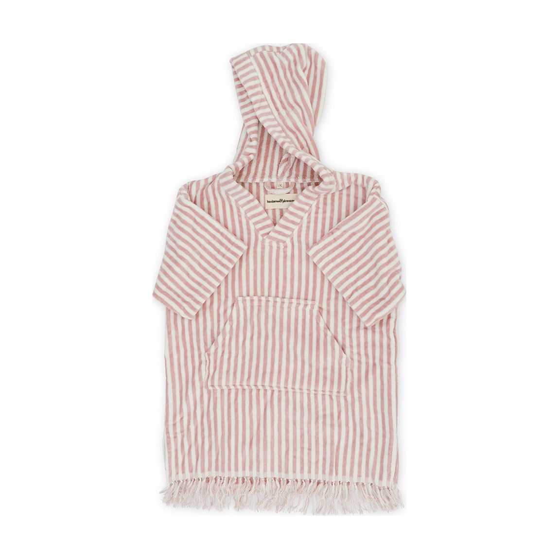 The Kids Poncho, Ages 4-7 Laurens Pink Stripe main product photo
