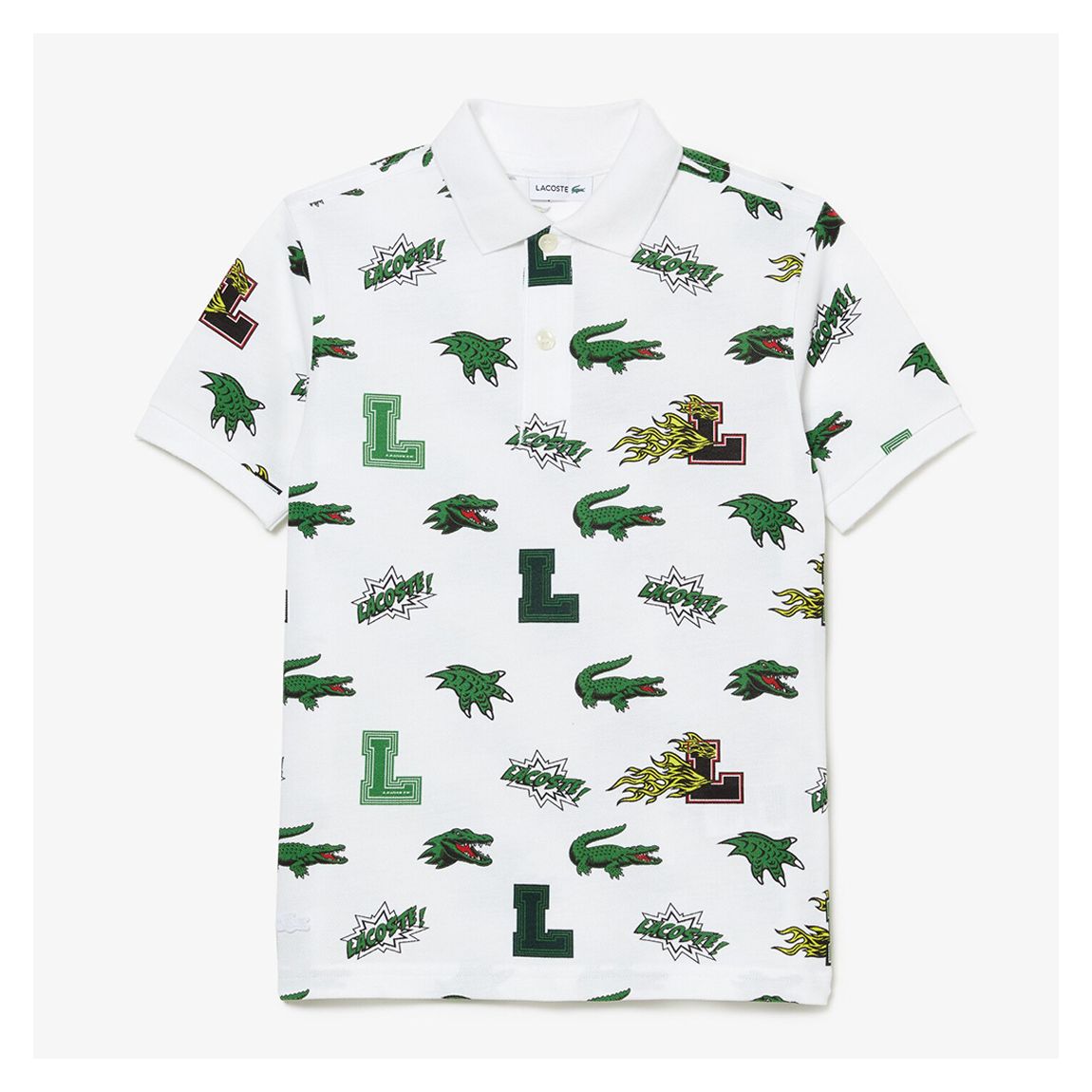 Teen's Printed Cotton Blend Polo Shirt main product photo