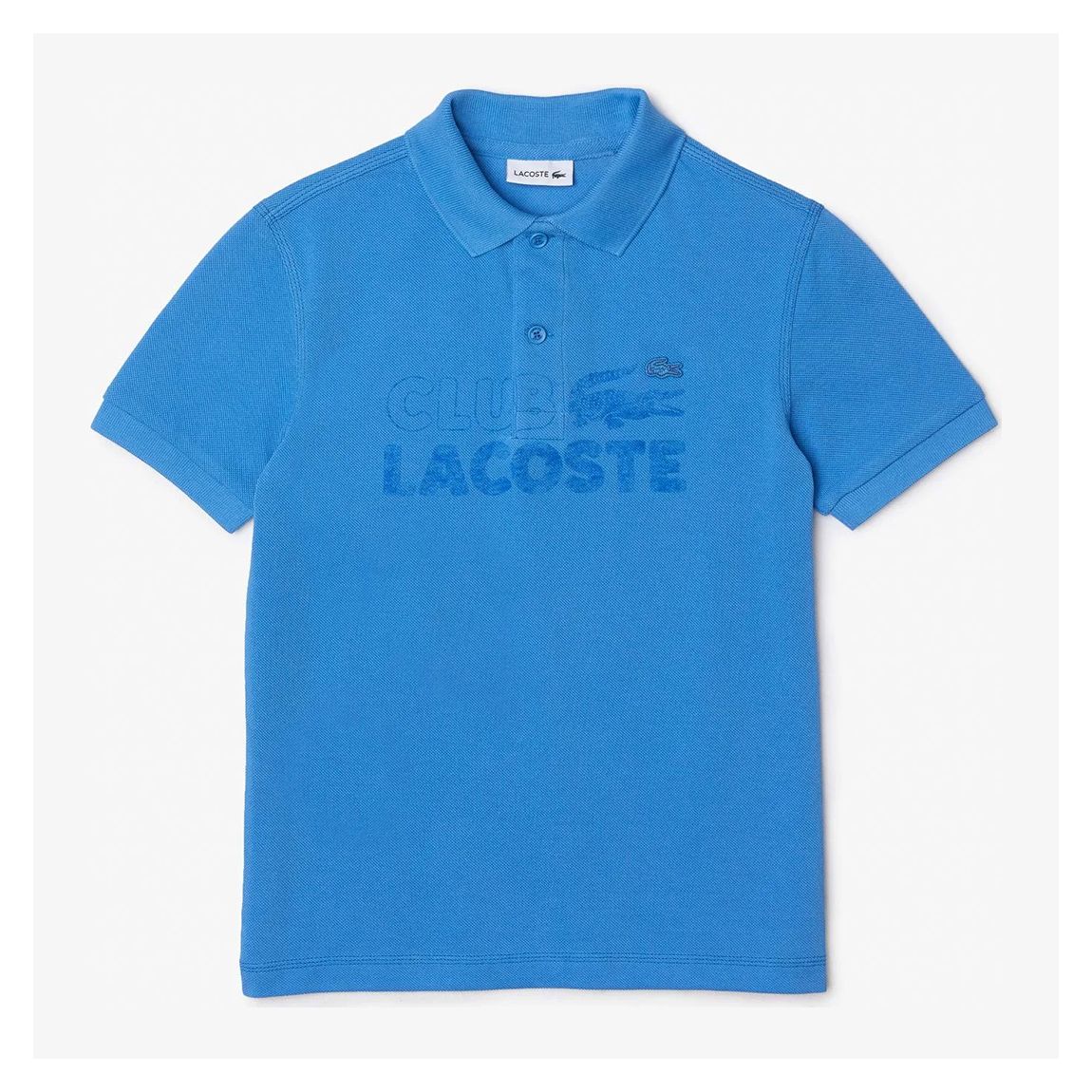 Kid Boy's Blue Club Lacoste Polo Shirt main product photo