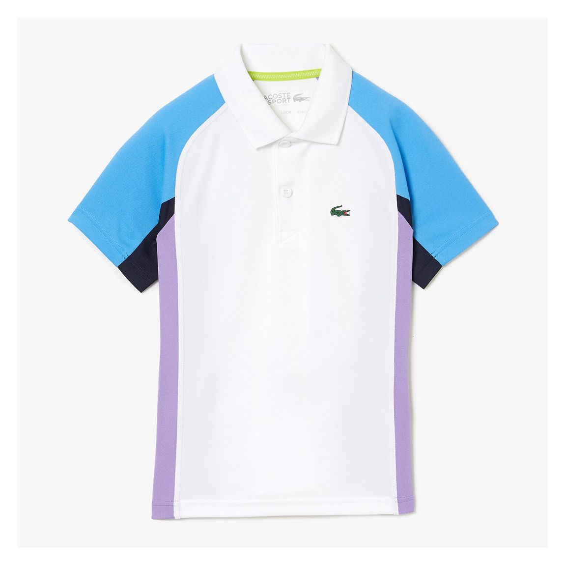 Teen Boy's White Colourblock Polo Shirt main product photo