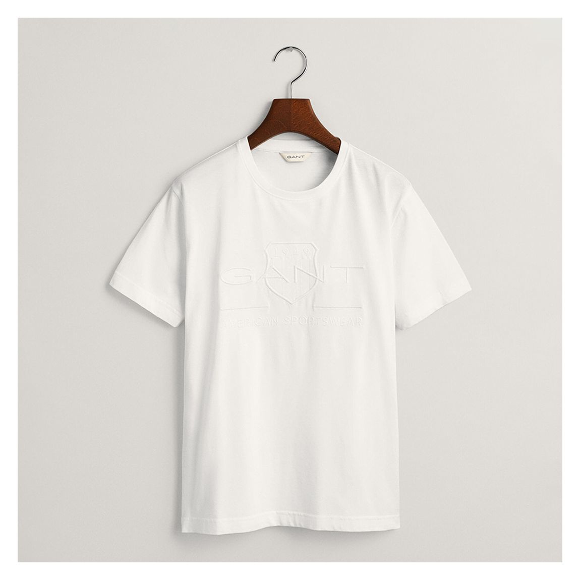 Teen's White Tonal Cotton T-Shirt main product photo