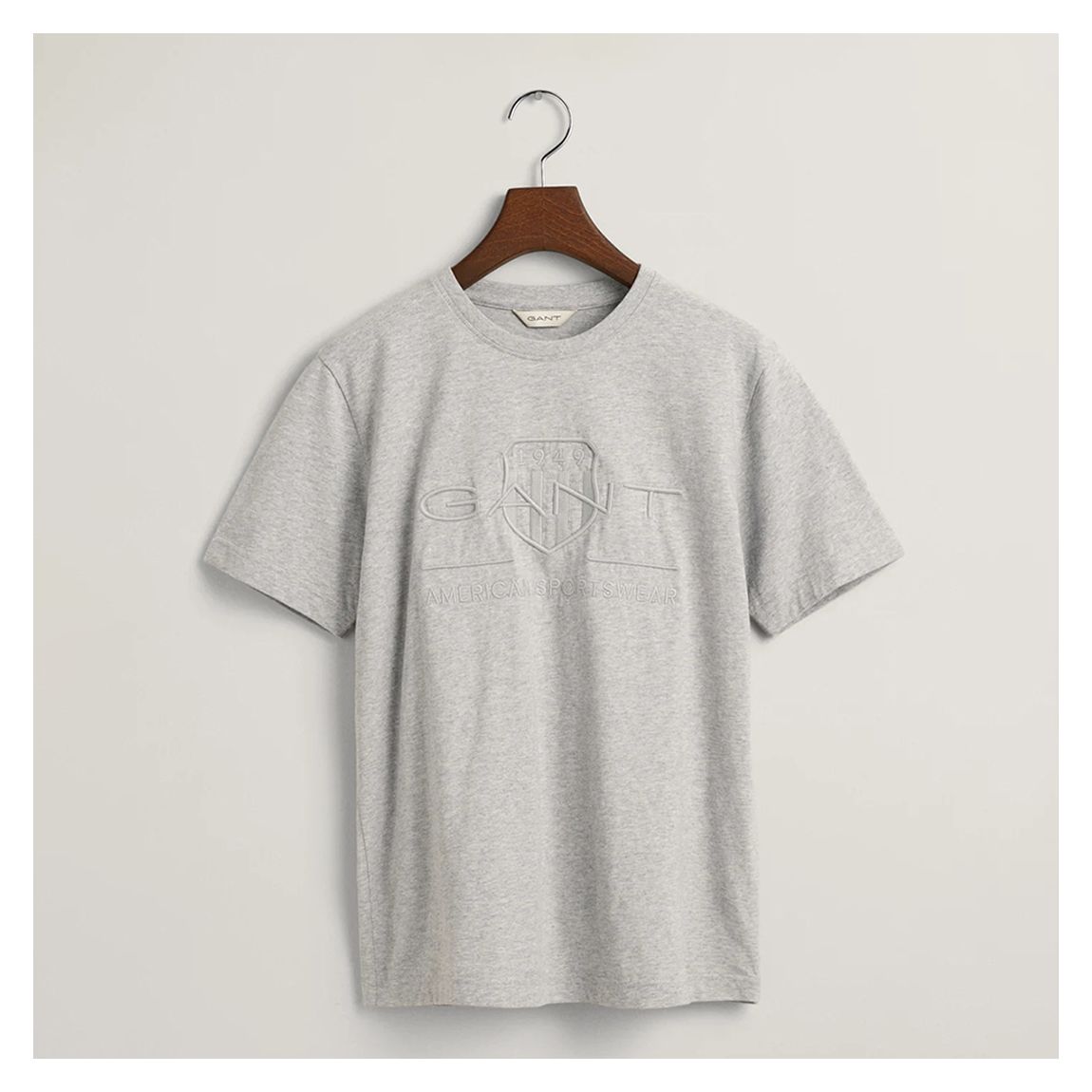 Teen's Grey Tonal Cotton T-Shirt main product photo