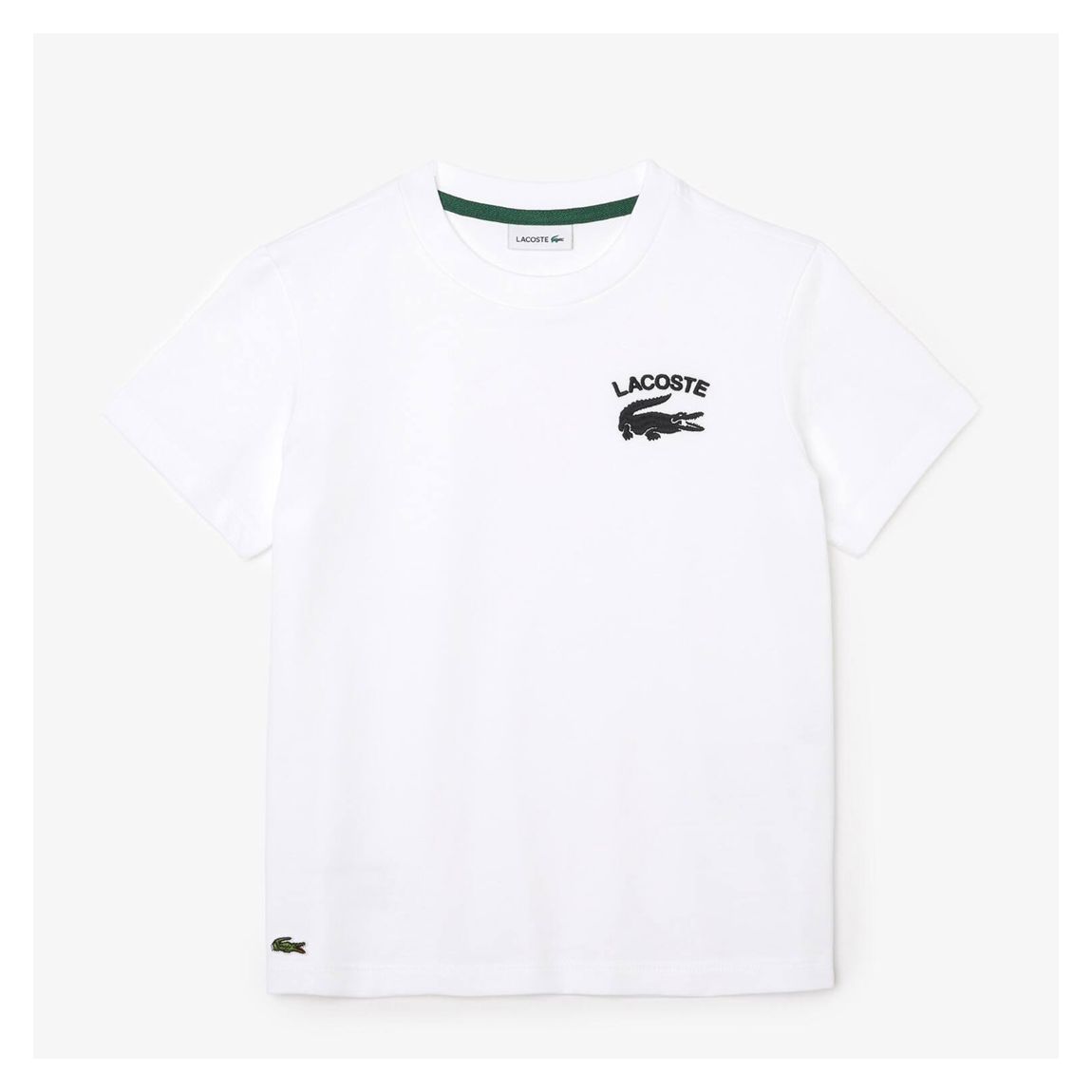 Teen Boy's White Logo Crew Neck T-Shirt main product photo