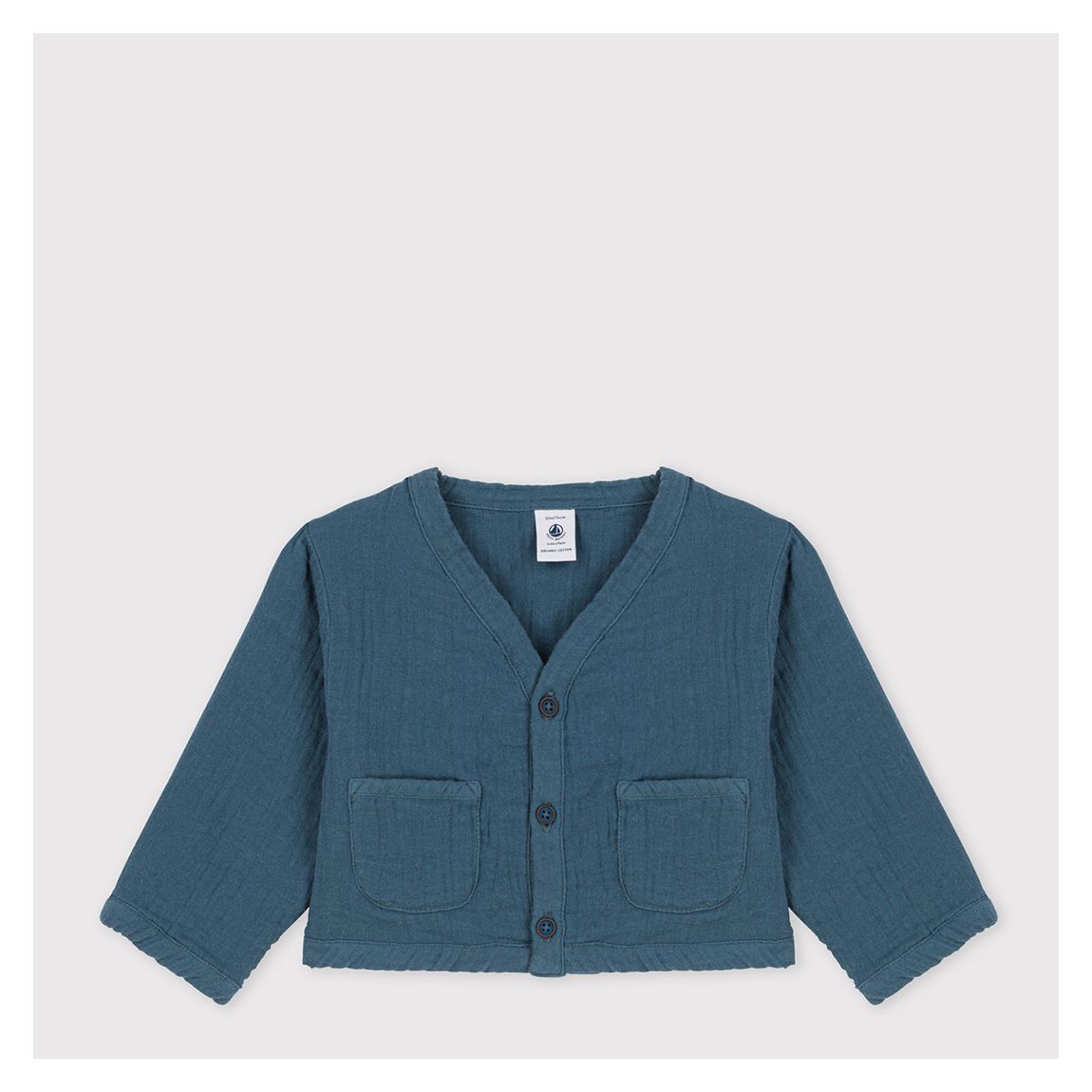 Blue Cotton Cardigan main product photo