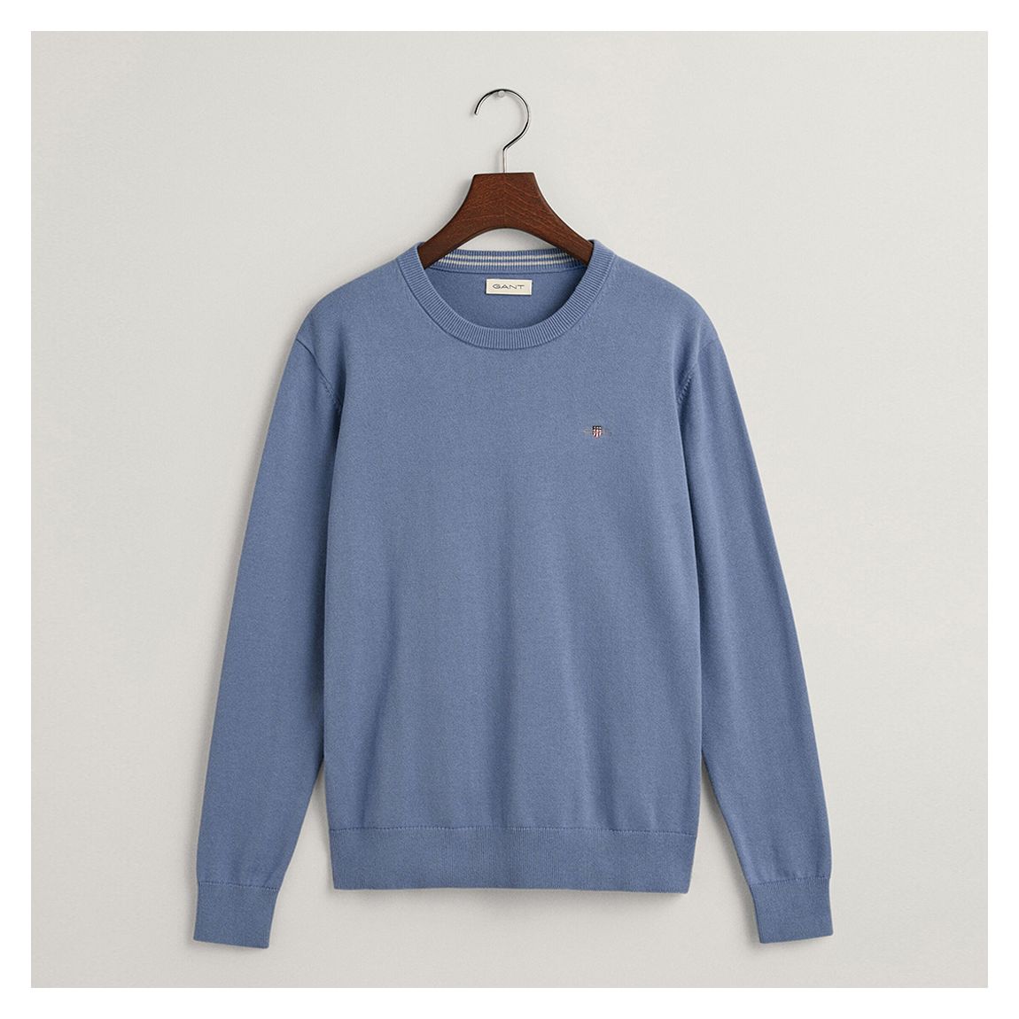 Teen's Light Blue Shield Logo Cotton Jumper main product photo