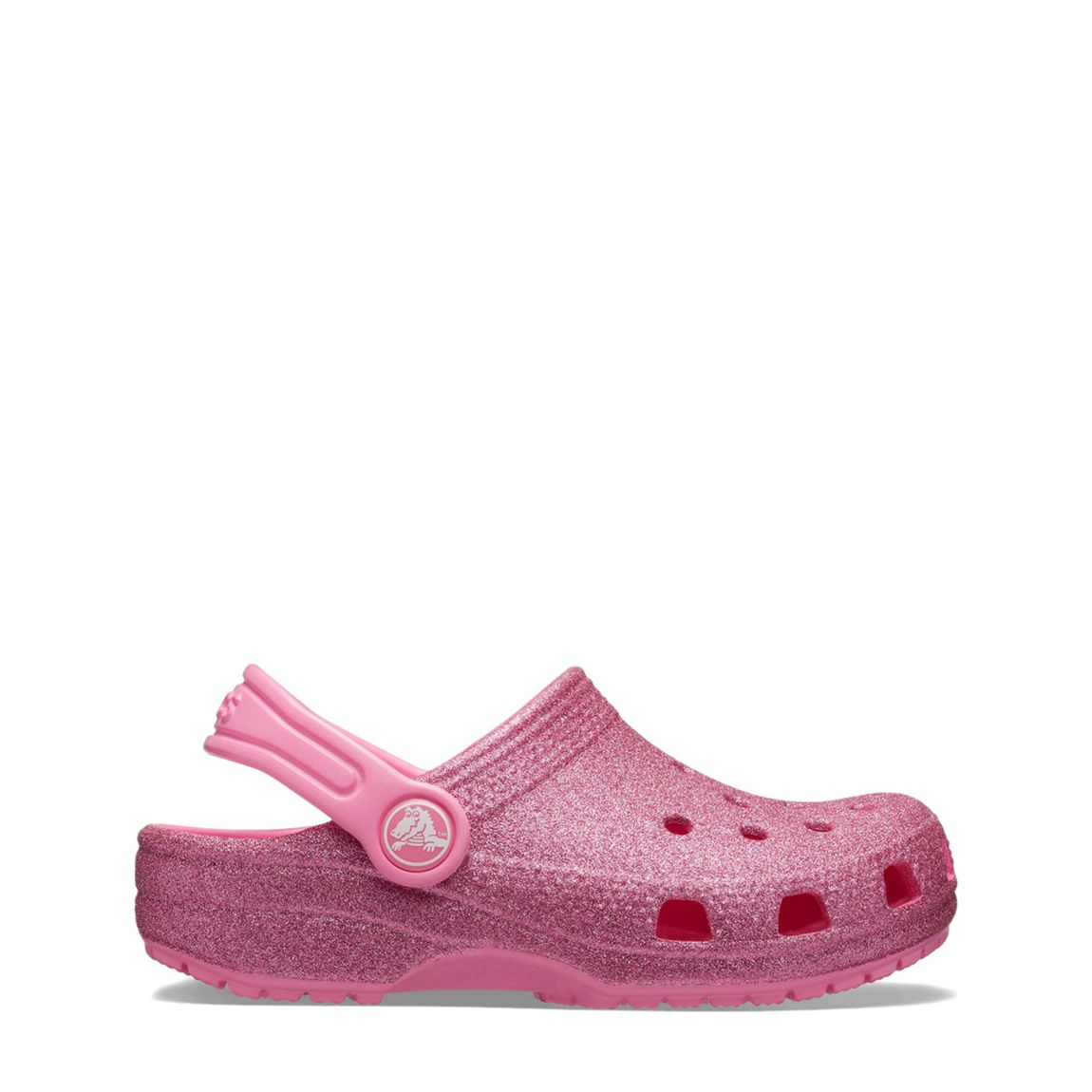 Younger Kid's Pink Glitter Classic Clog main product photo