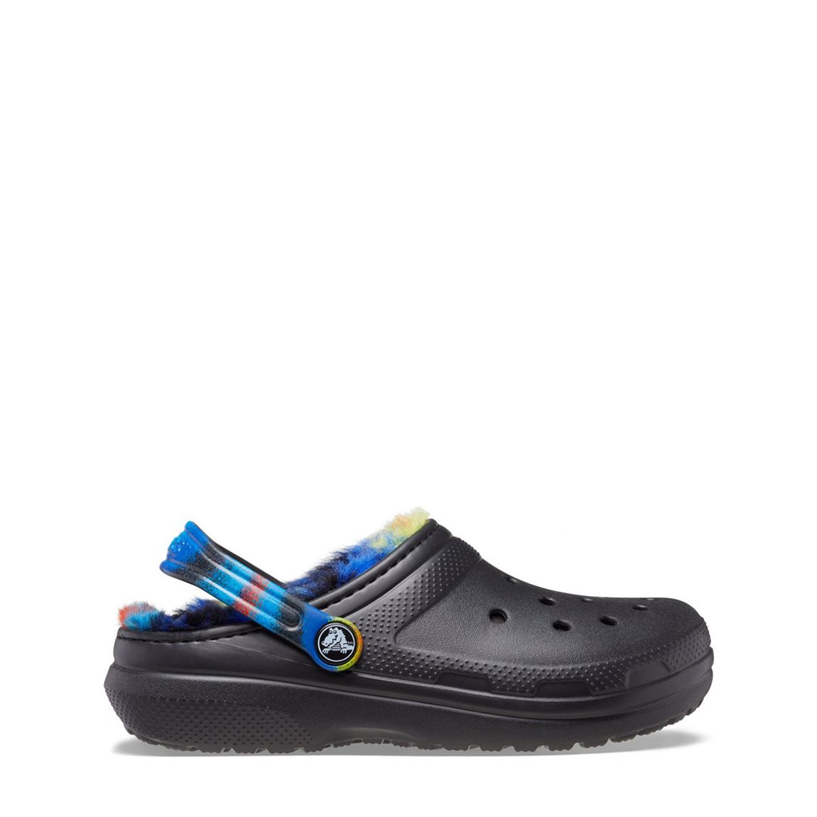 Junior Black Tie Dye Classic Lined Clog main product photo