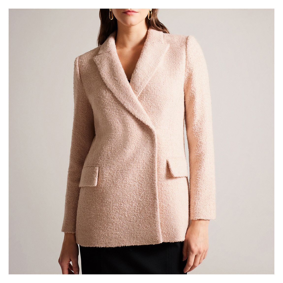 Light Pink Robinet Oversized Blazer main product photo