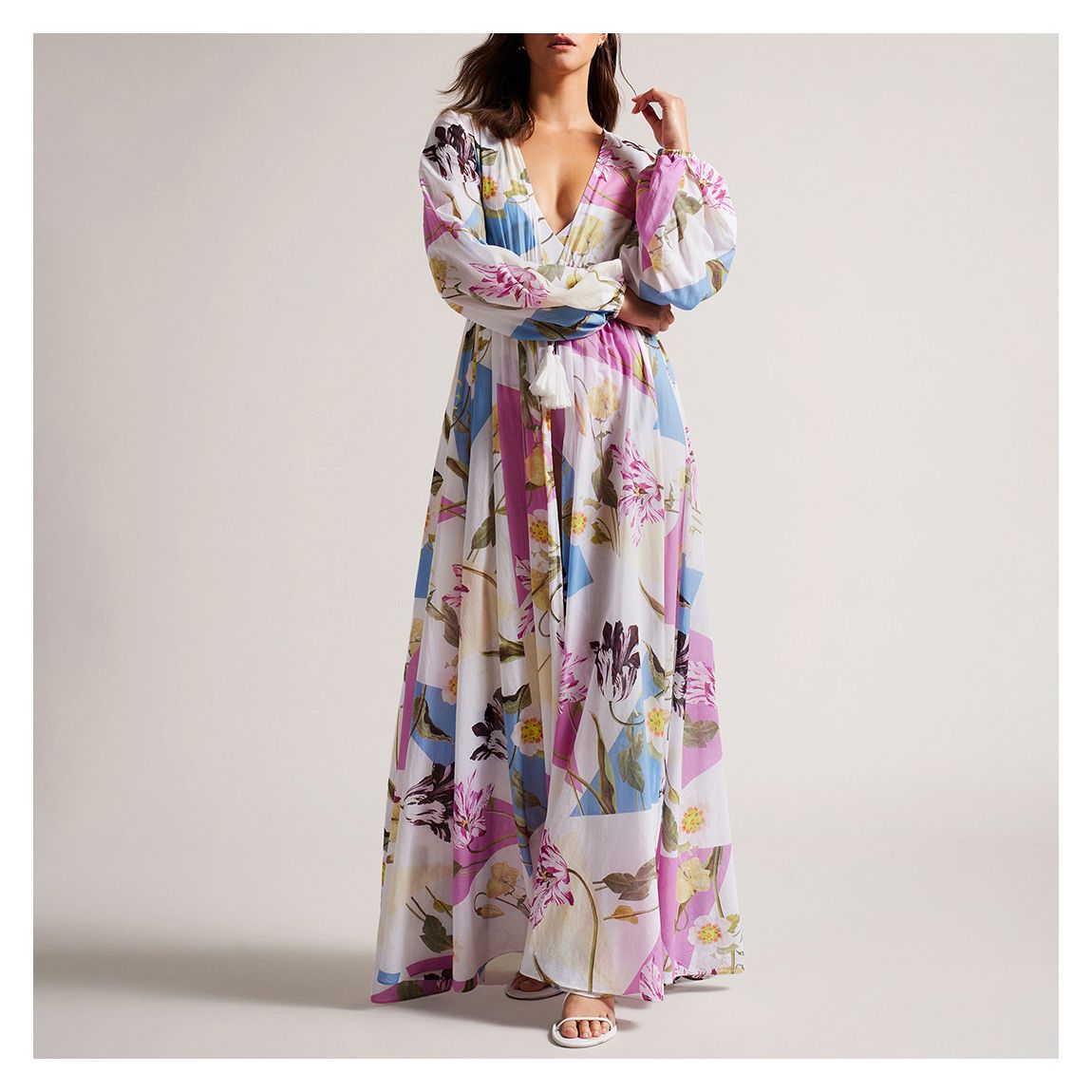 Multi Rozlyn Floaty Maxi Cotton Cover Up main product photo